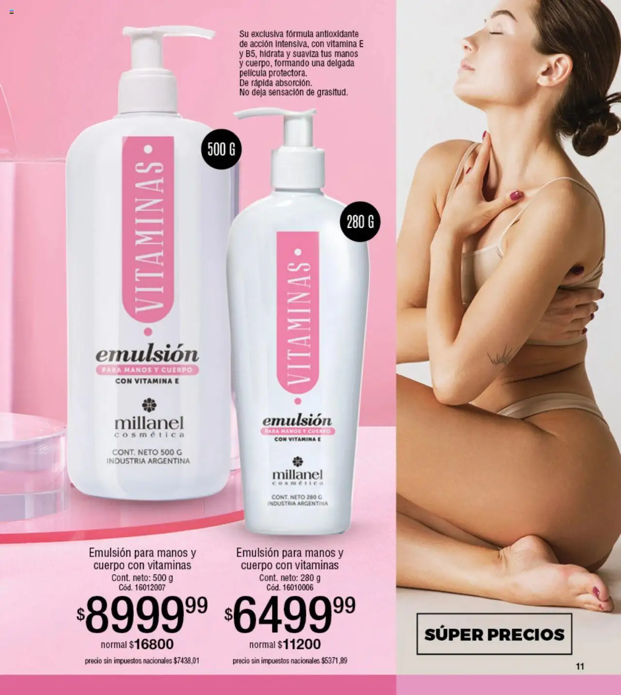 Millanel - Catálogo │ válido desde el 20.10.2025 | Página: 11 | Productos: Vitaminas, Emulsión