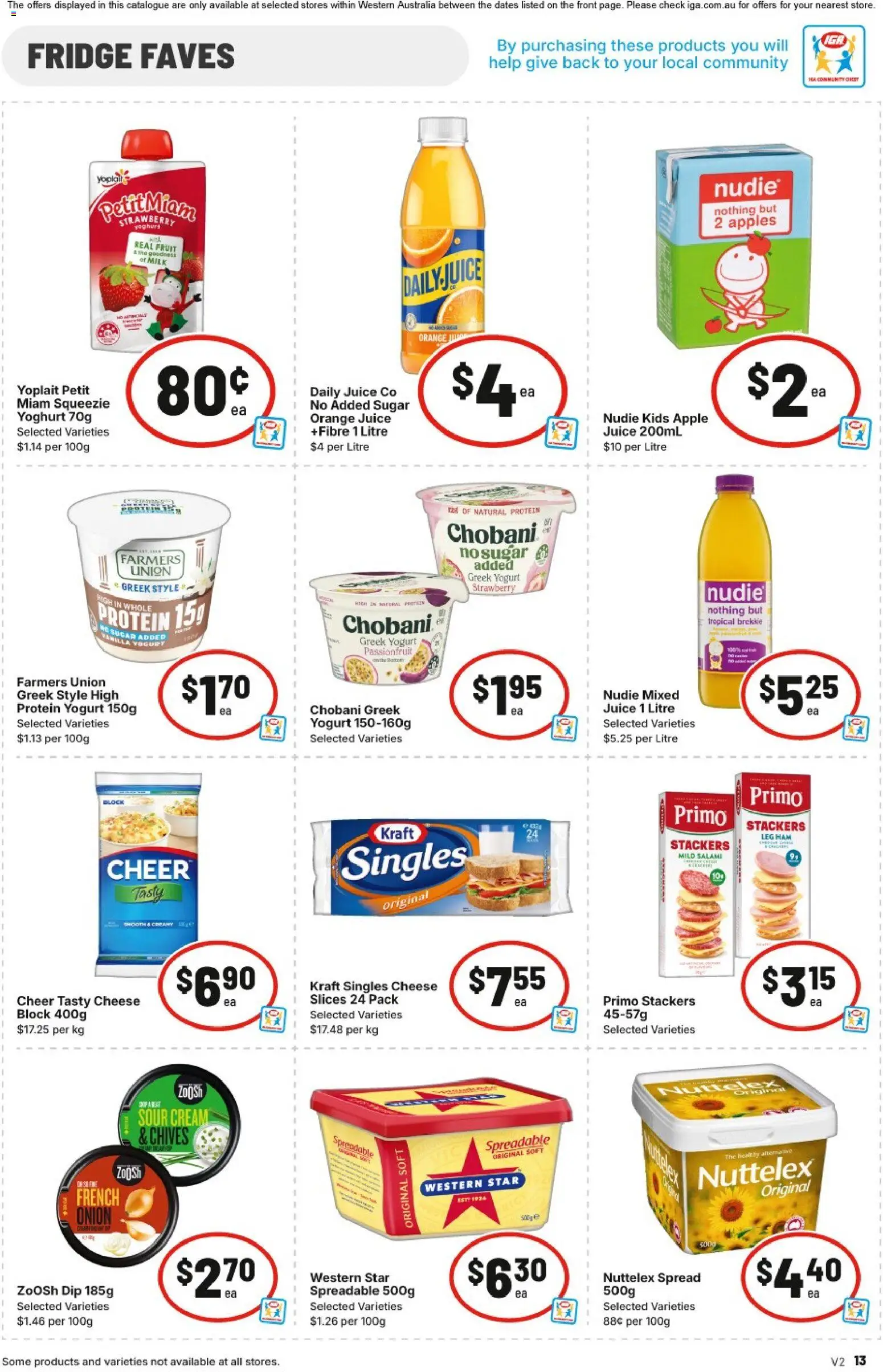 IGA catalogue - valid from 21.01.2026 | Page: 13 | Products: Milk, Cheese, Salami, Sugar