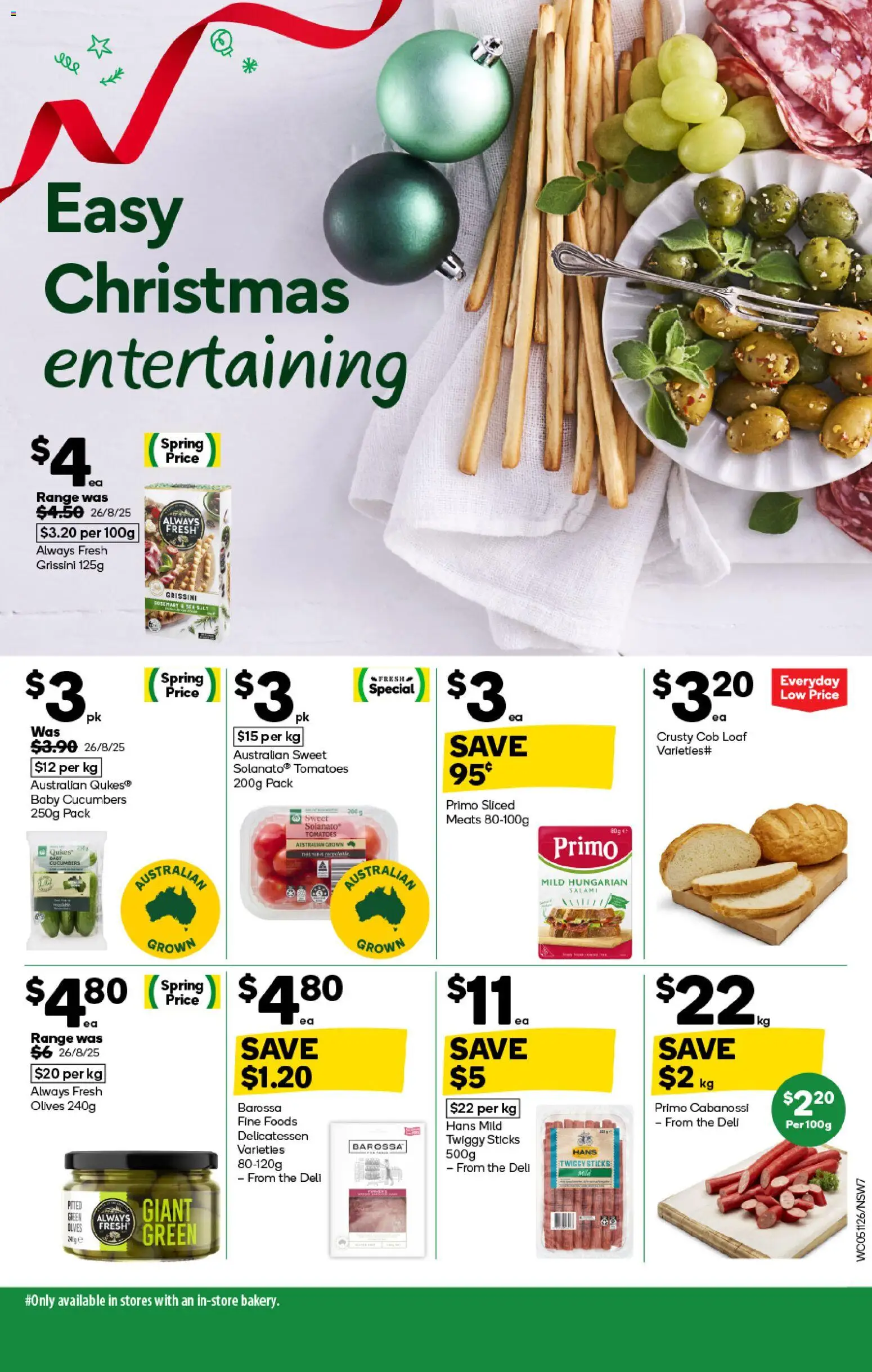 Woolworths catalogue - valid from 05.11.2025 | Page: 7 | Products: Tomatoes, Olives, Cucumbers, Salt