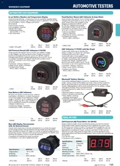 Preview of Jaycar Engineering & Scientific Catalogue 2025/2026  - valid from 09.07.2025 | Page: 125 | Products: Battery, Spade, Cable, Thermometer