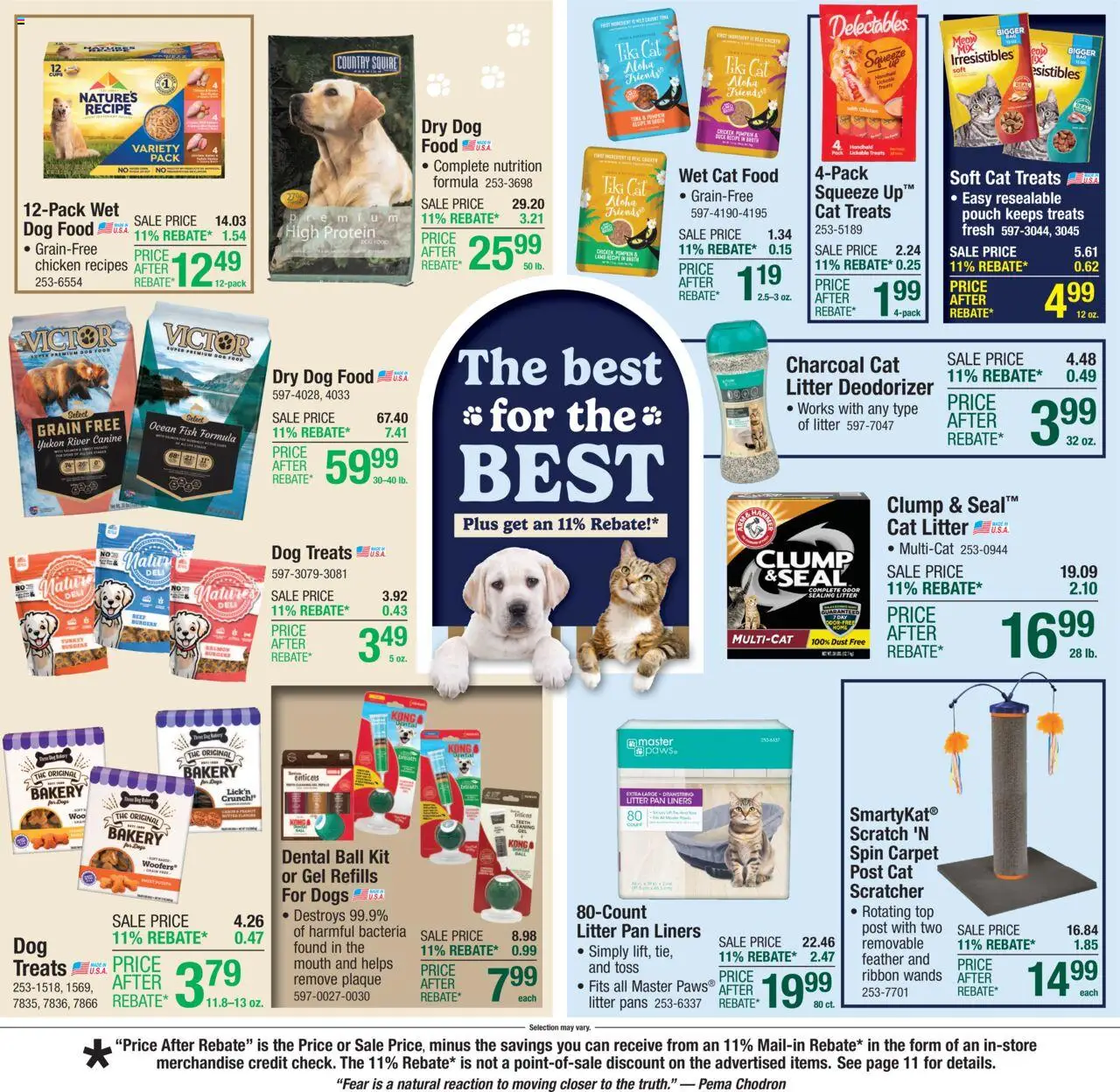 Menards Weekly Ad - valid from 17.09.2025 | Page: 15 | Products: Bakery, Carpet, Dog Food, Cat Food
