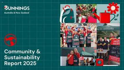 Preview of Bunnings Warehouse Community Report 2025 - valid from 25.08.2025