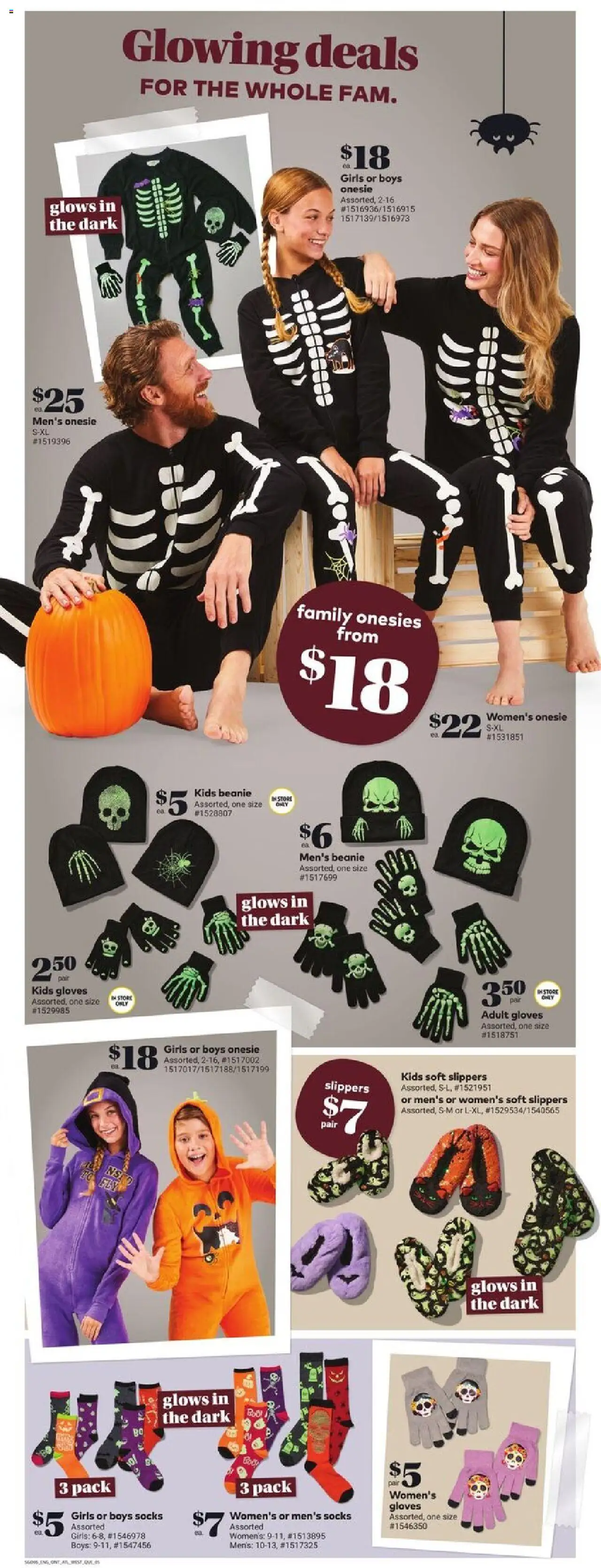 Giant Tiger flyer valid from 10.09.2025 | Page: 7 | Products: Slippers, Gloves, Shoes, Socks