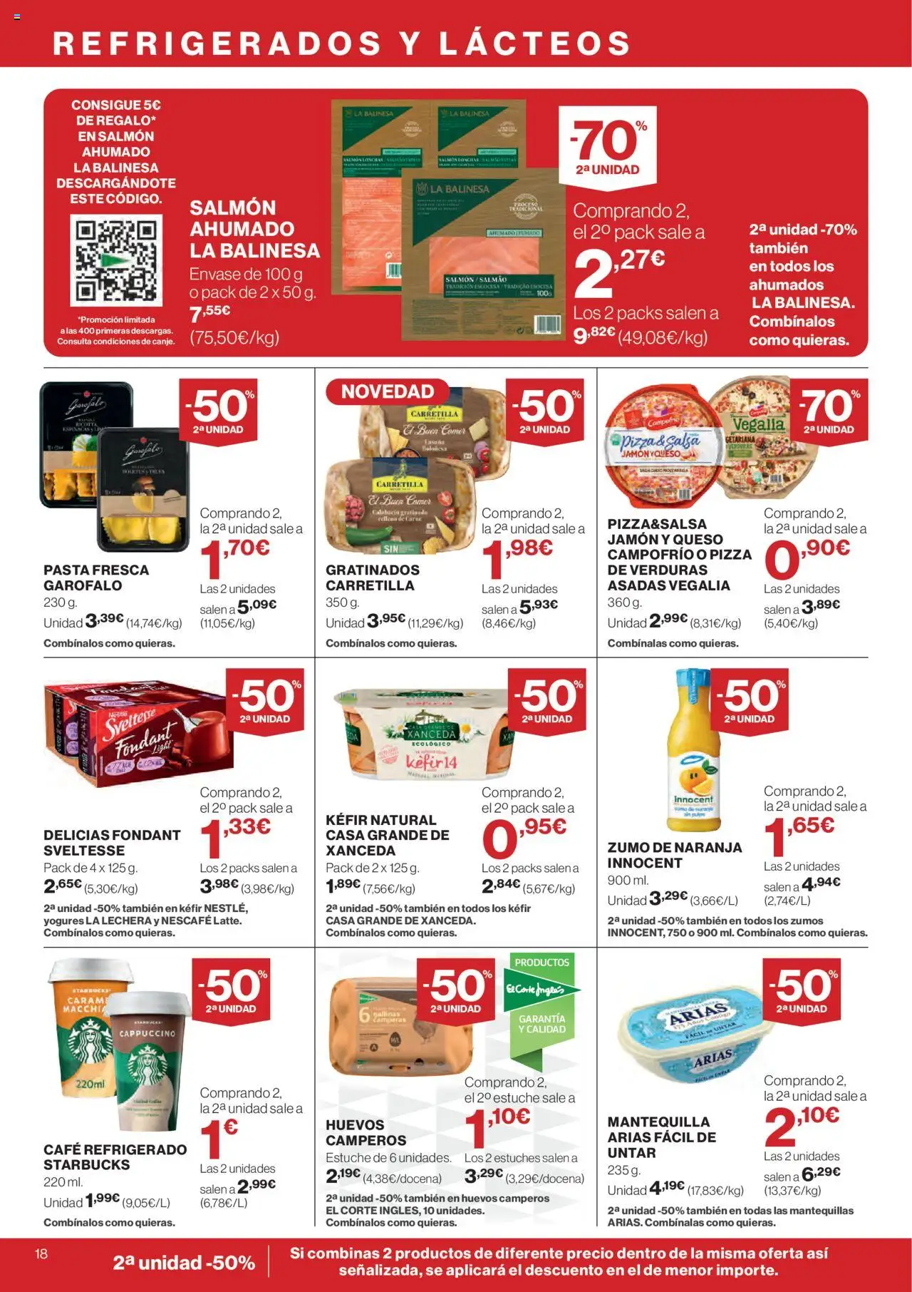 Nuevas ofertas de El Corte Inglés válidas en toda la República Mexicana desde el 25.09.2025. ¡Encuentra las mejores ofertas en El Corte Inglés - Catálogo Que necesitas hoy! | Página: 18 | Productos: Mantequilla, Queso, Café, Carretilla