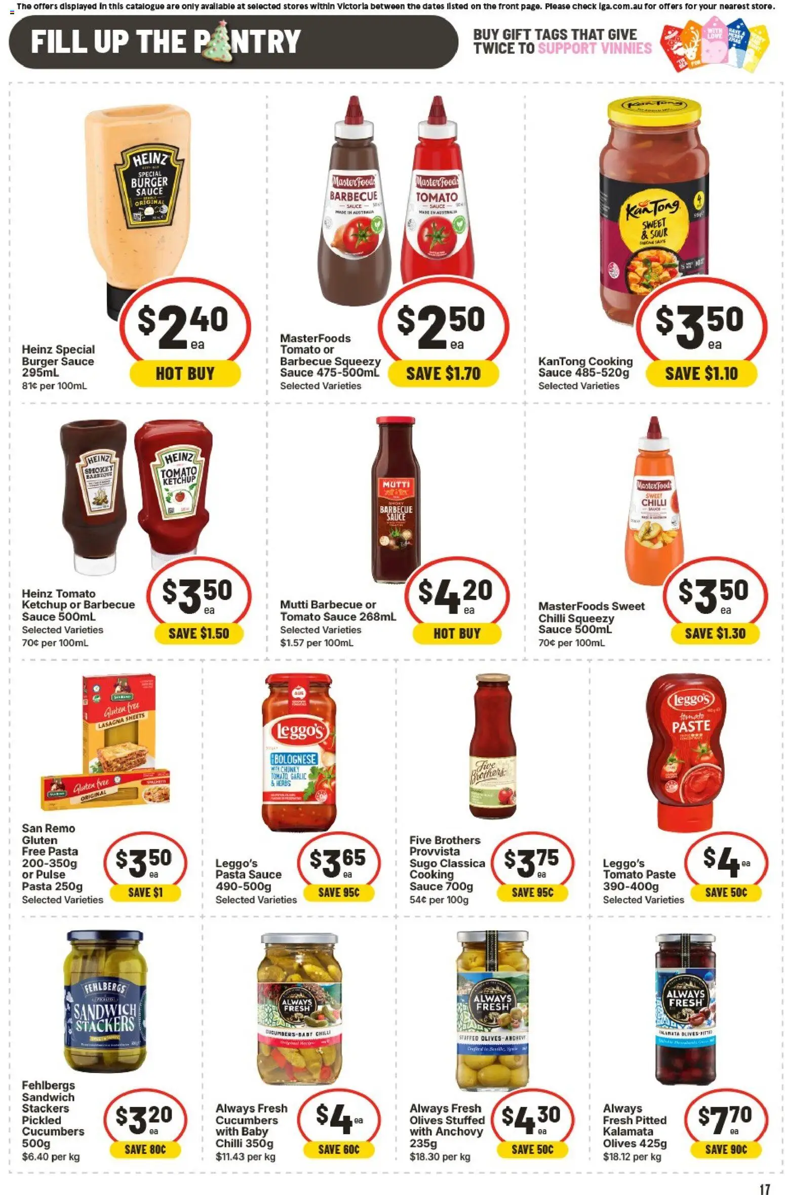 IGA catalogue - valid from 19.11.2025 | Page: 18 | Products: Olives, Sauce, Garlic, Chilli