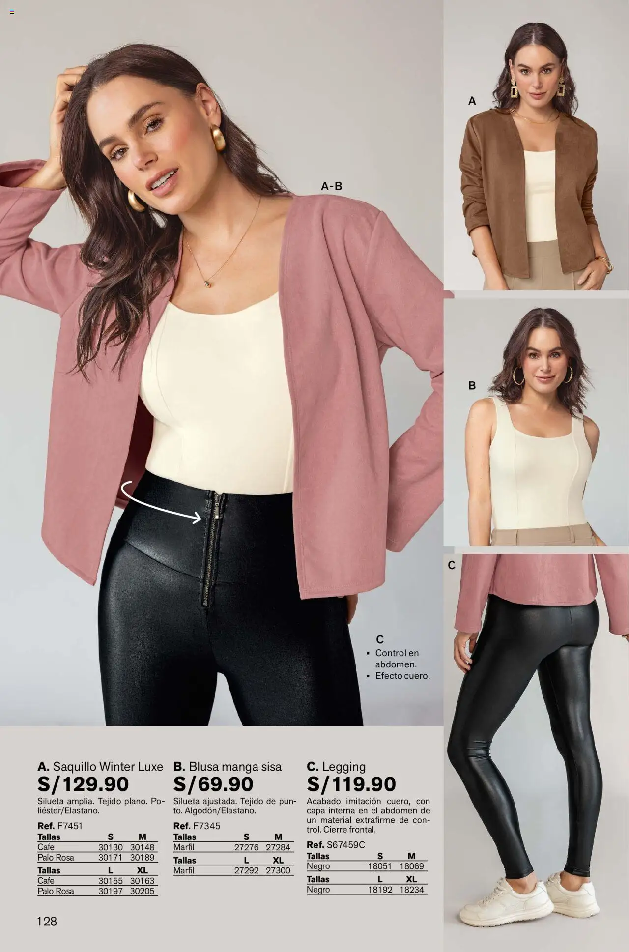 Catálogo Leonisa válido desde 04.08.2025 | Página: 128 | Productos: Café, Blusa