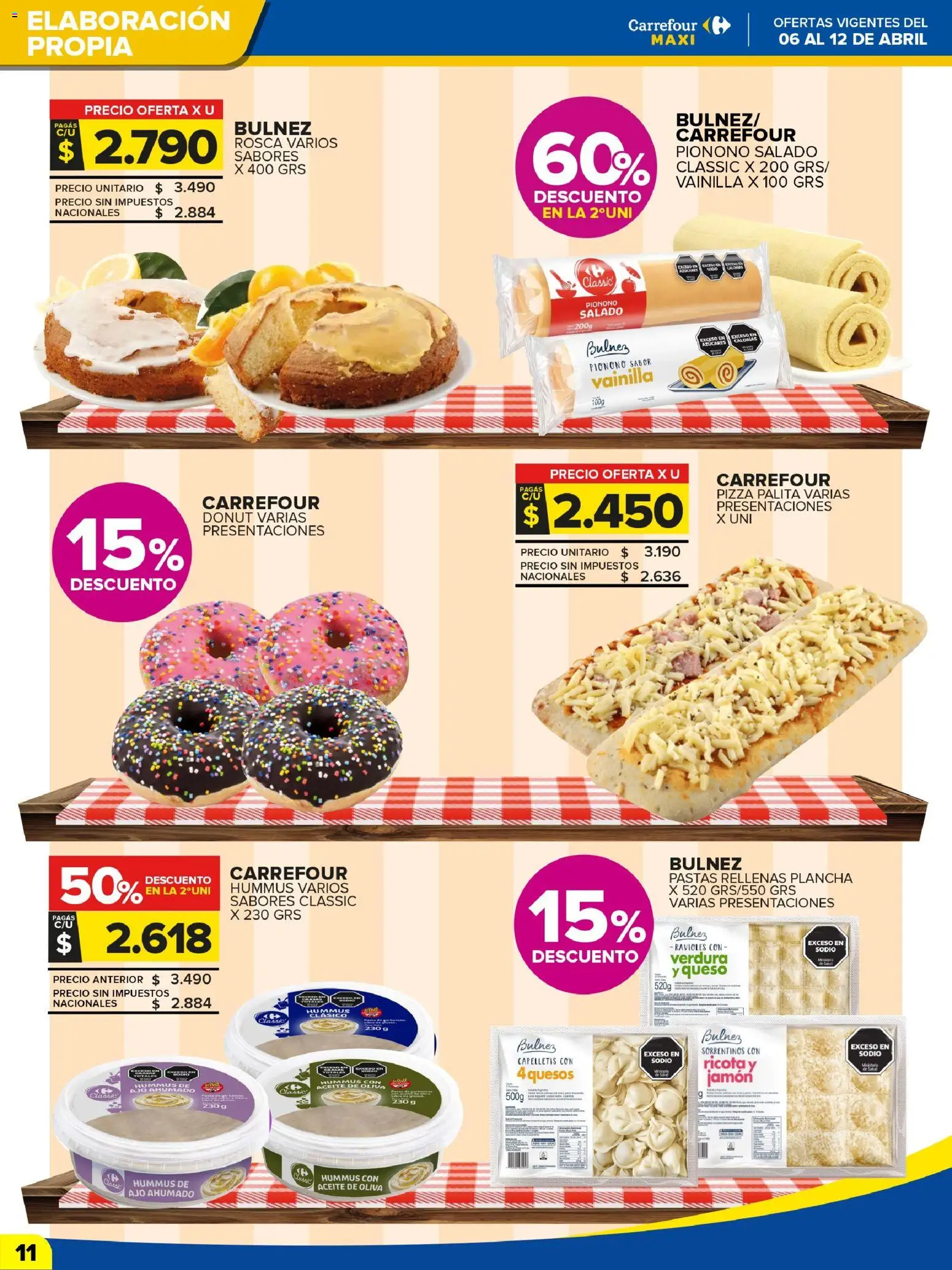 Carrefour Maxi catálogo │ válido desde el 06.04.2026 | Página: 11 | Productos: Oliva, Plancha, Jamón, Pionono