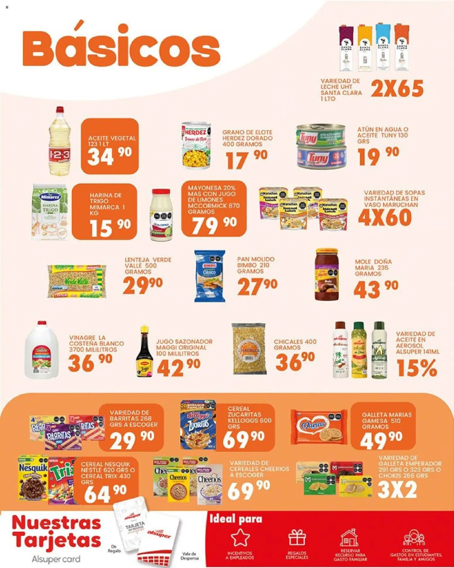 Nuevas ofertas de Alsuper válidas en toda la República Mexicana desde el 10.03.2026. ¡Encuentra las mejores ofertas en Alsuper folleto Saltillo! | Página: 6 | Productos: Mayonesa, Atún, Leche, Pan