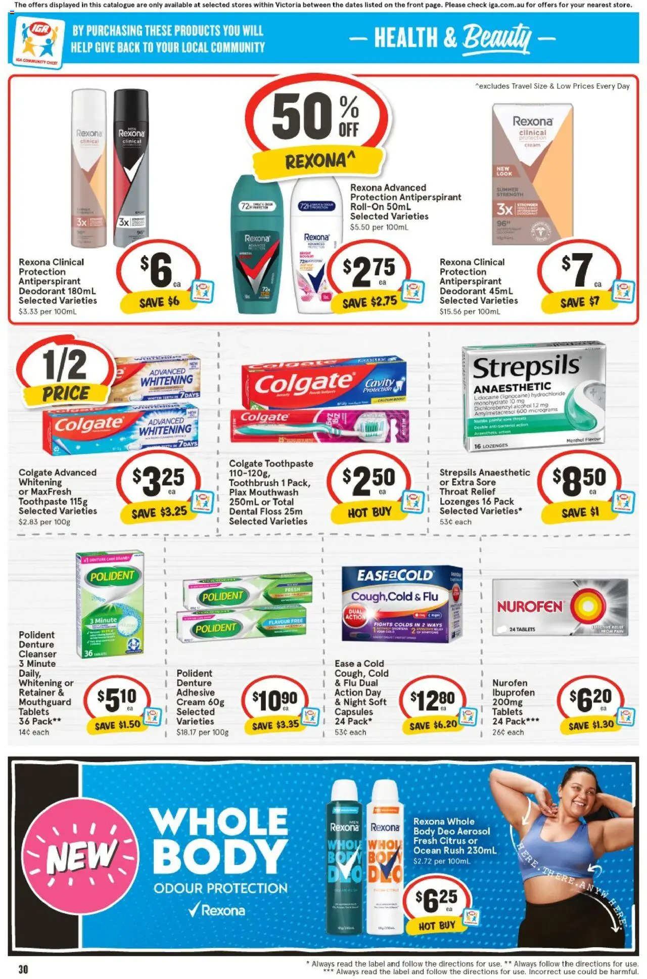 IGA catalogue - valid from 06.08.2025 | Page: 27 | Products: Deodorant, Mouthwash, Cream, Toothbrush