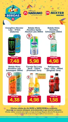 Nagumo - Ofertas Bebidas - Pré-Visualização do folheto da loja Nagumo, válido de 12.02.2026