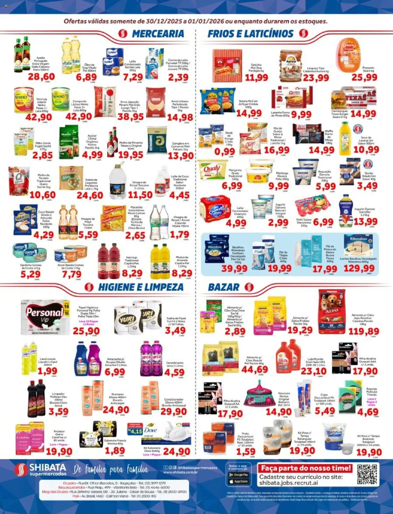 Shibata Folheto - válido de 30.12.2025 | Página: 2 | Produtos: Forno, Linguiça, Sardinha, Papel higiênico