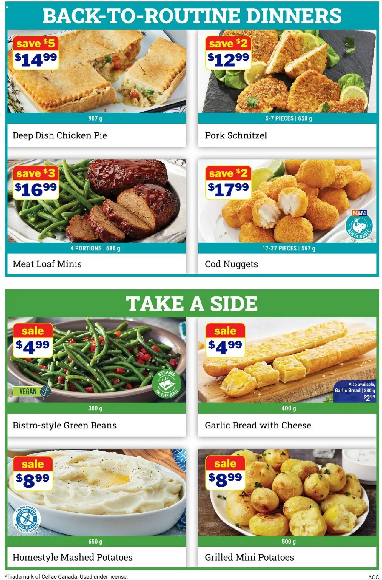 M&M Food Market flyer valid from 21.08.2025 | Page: 4 | Products: Potatoes, Bread, Chicken, Pork