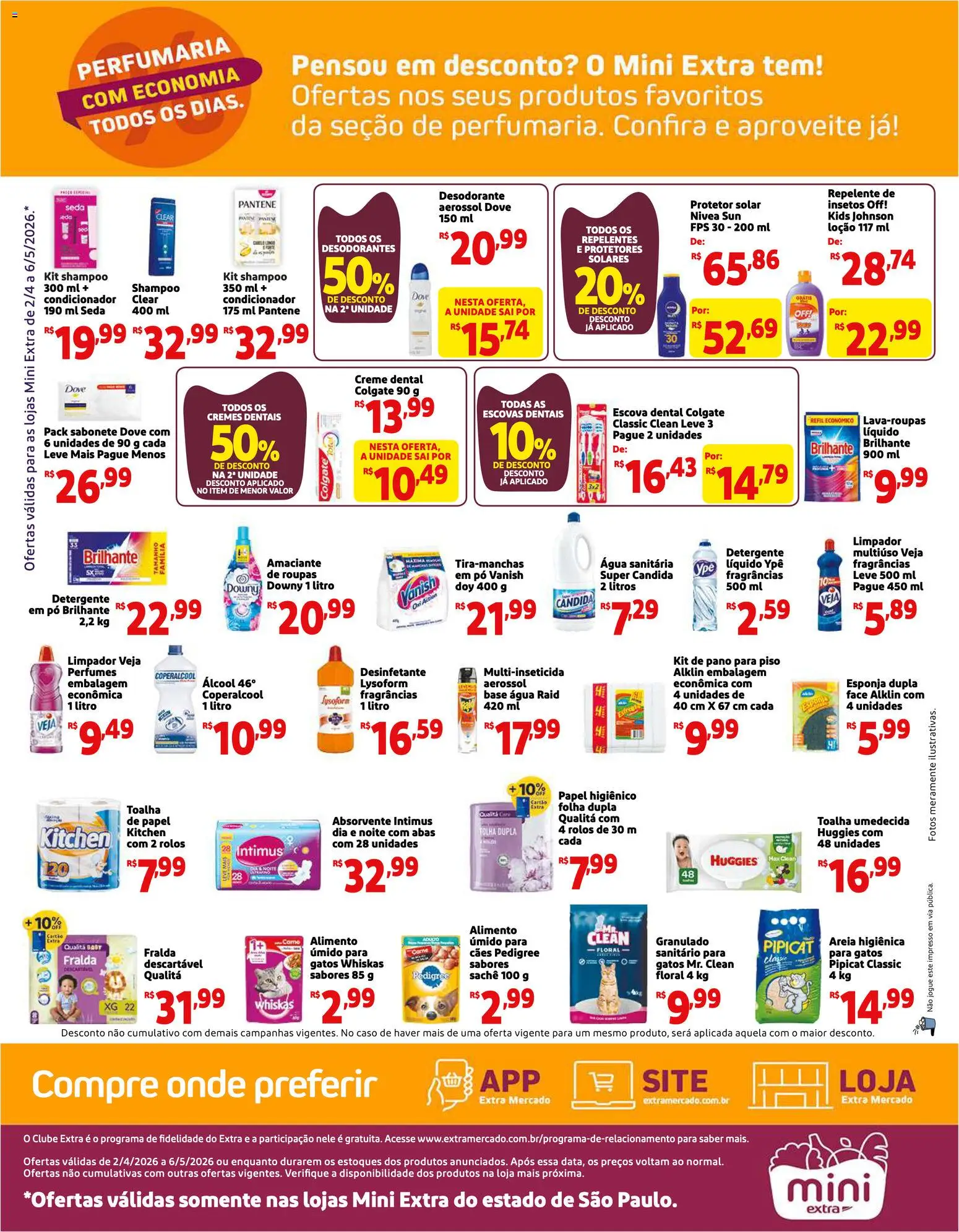 Mini Extra Folheto - válido de 02.04.2026 | Página: 4 | Produtos: Detergente, Sabonete, Granulado, Vanish