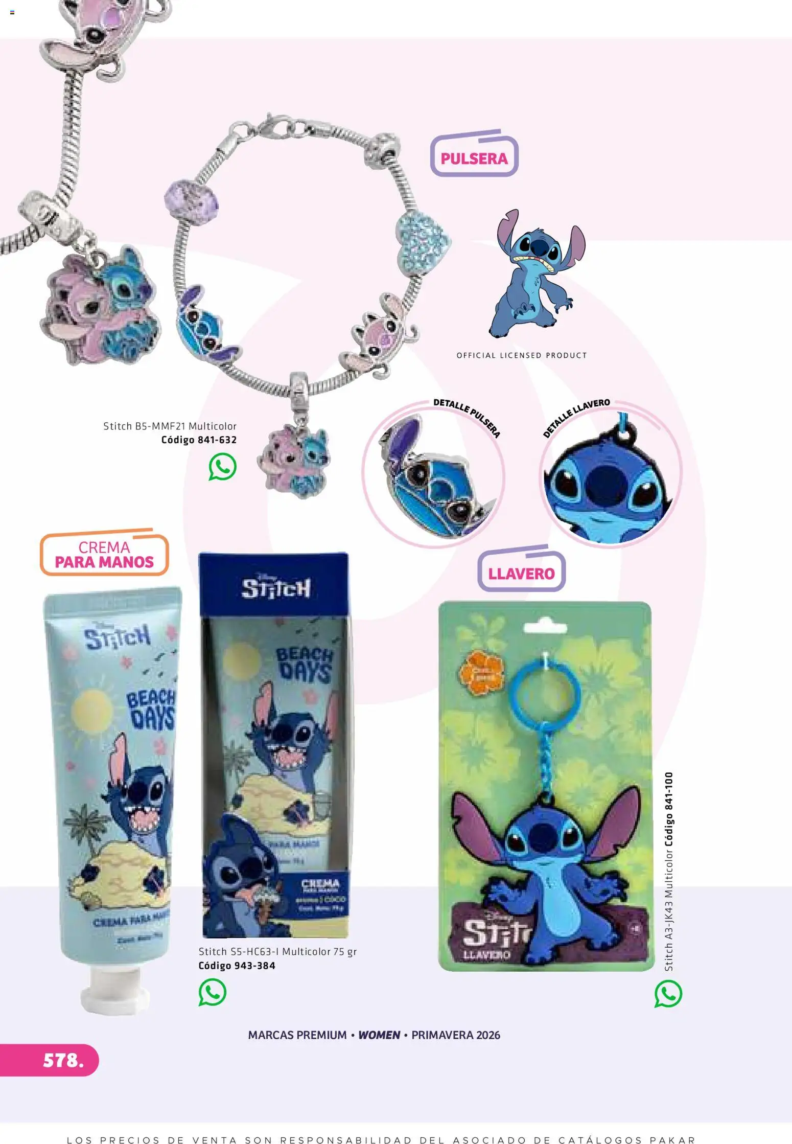 Nuevas ofertas de SC Pakar válidas en toda la República Mexicana desde el 27.02.2026. ¡Encuentra las mejores ofertas en SC Pakar catálogo Premium Women! | Página: 578 | Productos: Crema, Llavero, Pulsera