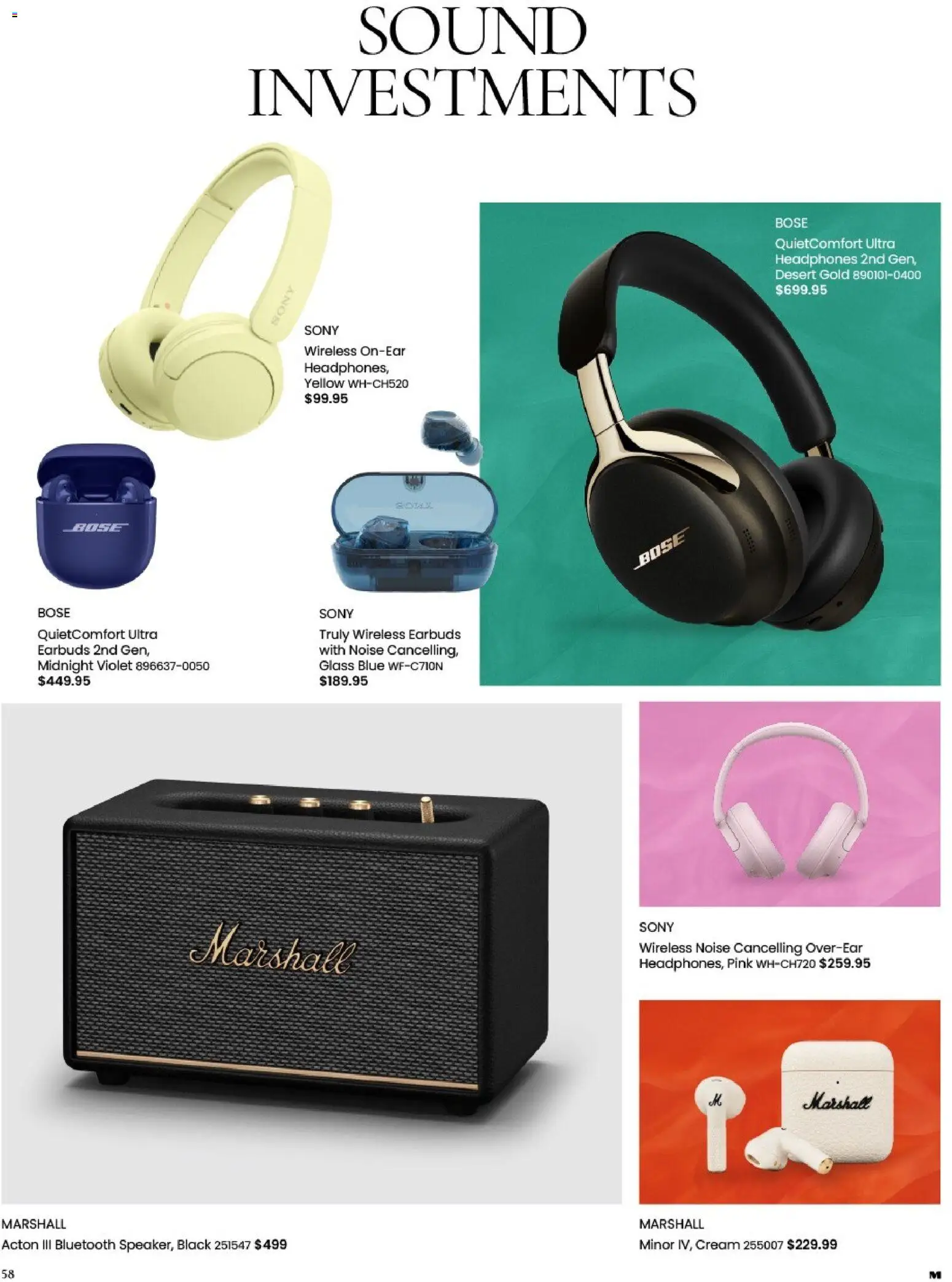 Myer catalogue - valid from 03.11.2025 | Page: 58 | Products: Cream, Headphones