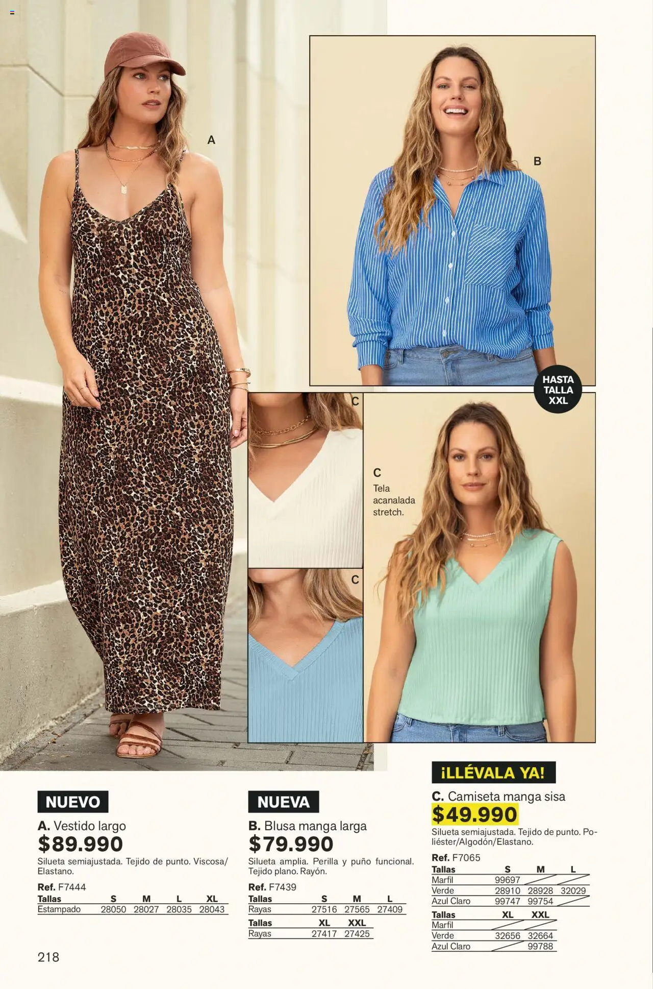Leonisa revista - valida desde el 01.09.2025 | Página: 218 | Productos: Camiseta, Camiseta manga sisa, Vestido, Blusa
