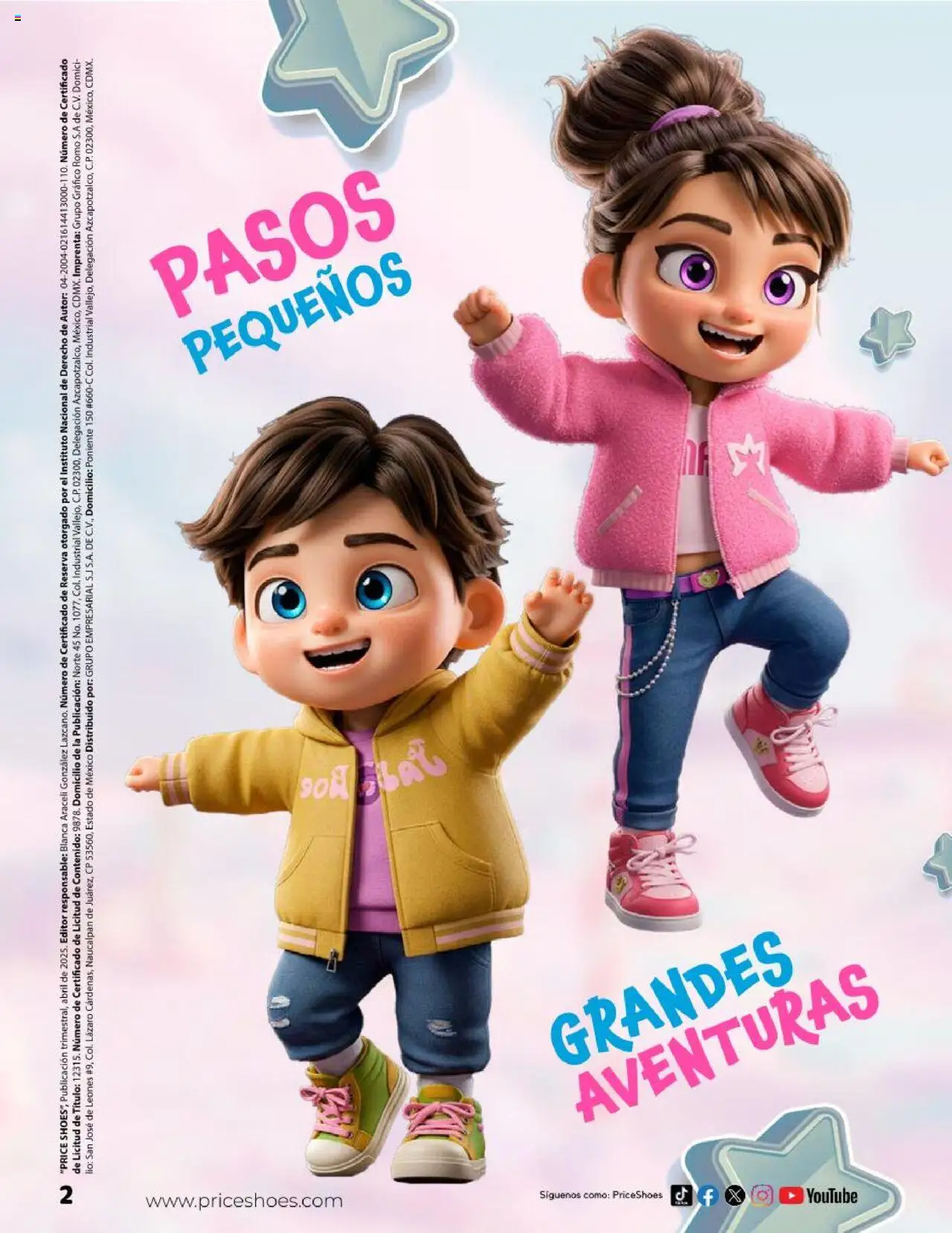 Nuevas ofertas de Price Shoes válidas en toda la República Mexicana desde el 23.04.2025. ¡Encuentra las mejores ofertas en Price Shoes catálogo Kids! | Página: 2