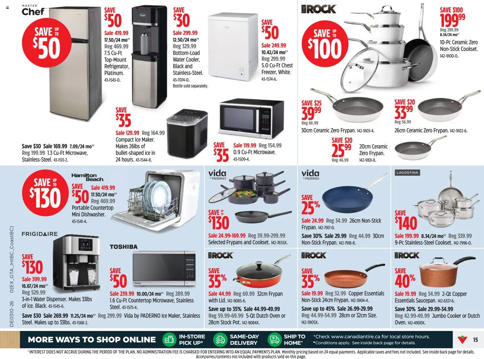 Canadian Tire flyer valid from 05.03.2026 | Page: 15 | Products: Oven, Cooker