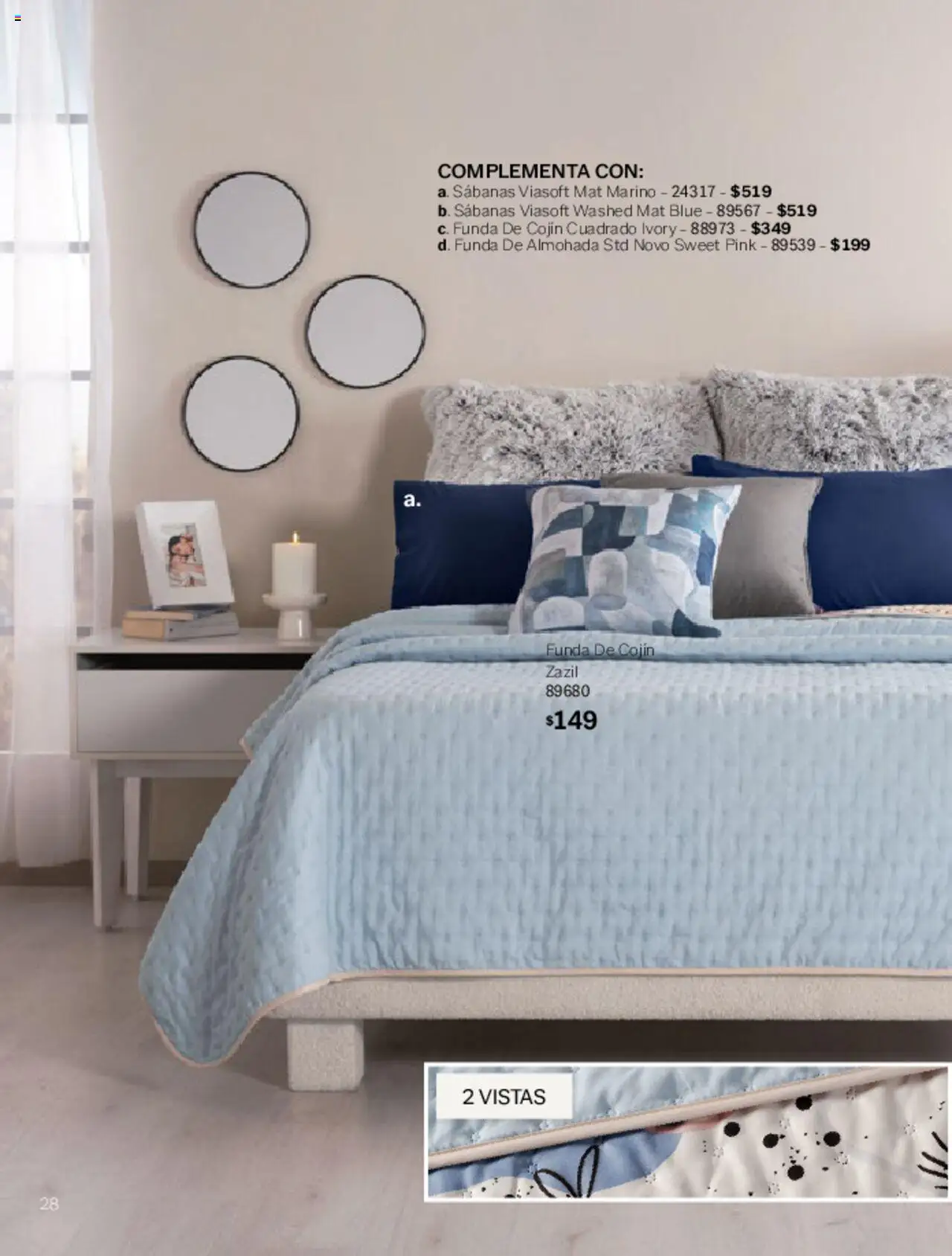 Nuevas ofertas de Vianney válidas en toda la República Mexicana desde el 07.03.2025. ¡Encuentra las mejores ofertas en Vianney catálogo Primavera! | Página: 30 | Productos: Funda, Funda de almohada, Almohada, Sabanas