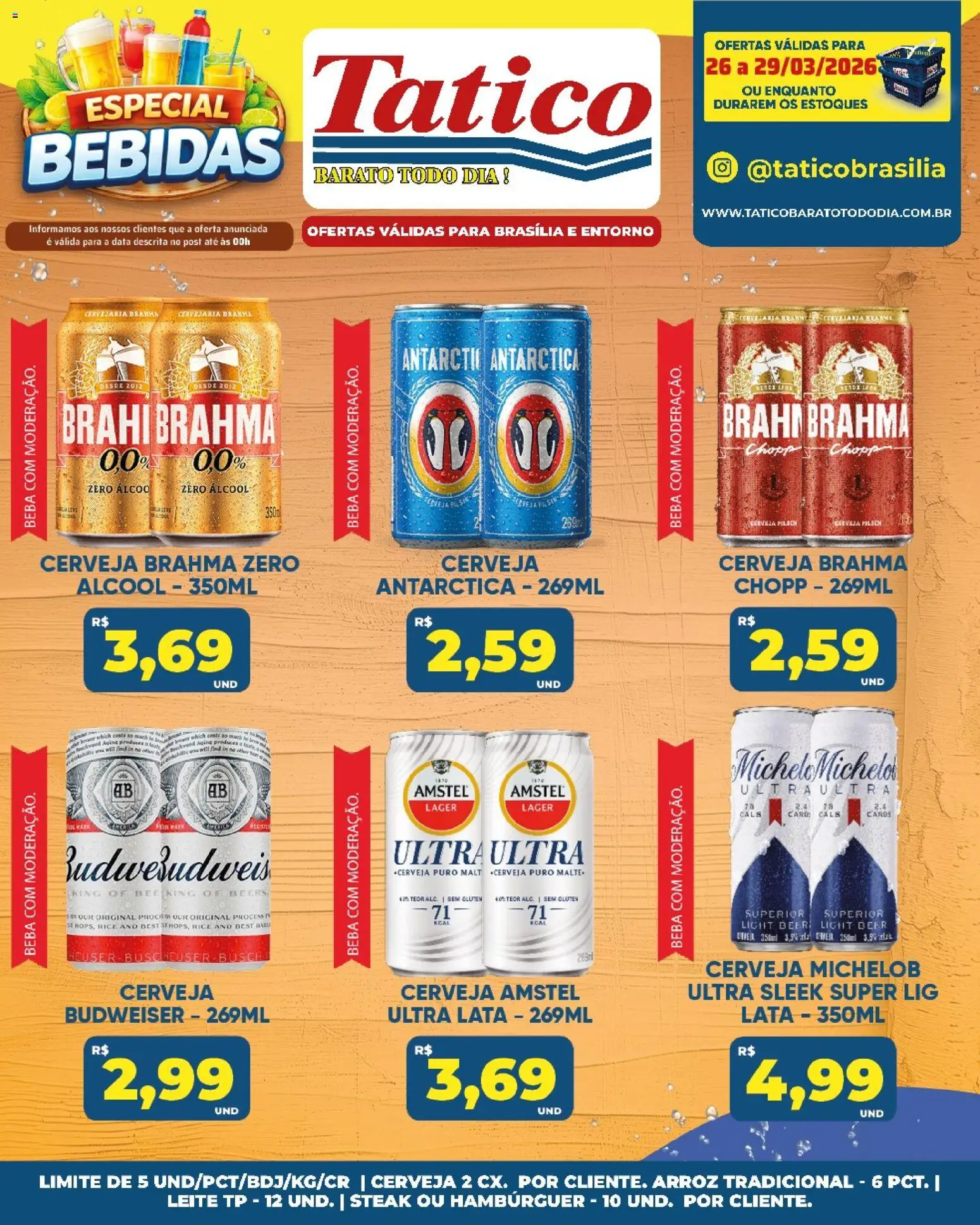 Tatico Folheto - válido de 26.03.2026 | Página: 7 | Produtos: Cerveja, Arroz