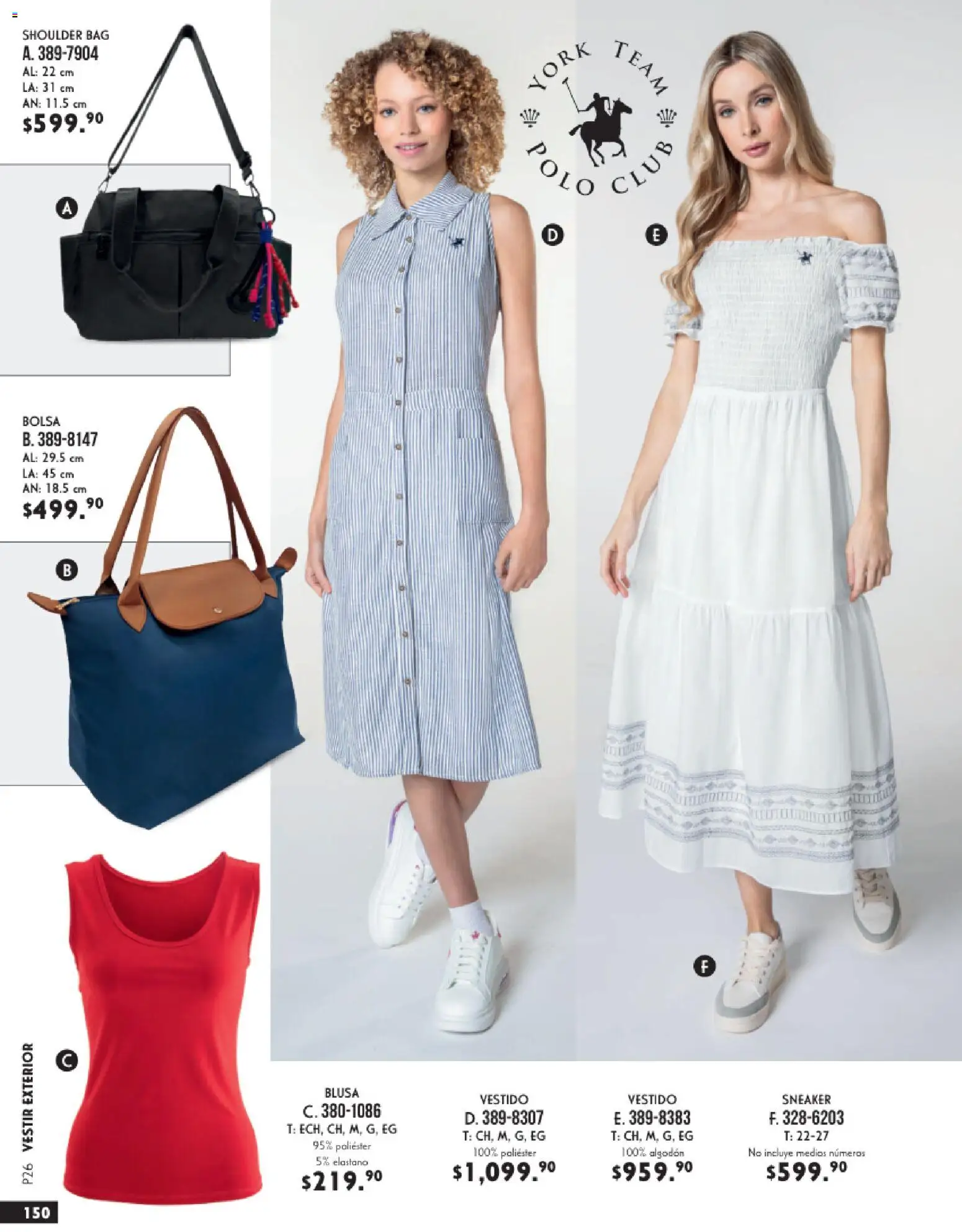 Nuevas ofertas de Andrea válidas en toda la República Mexicana desde el 25.01.2026. ¡Encuentra las mejores ofertas en Andrea catálogo Vestir! | Página: 150 | Productos: Blusa, Bolsa, Algodón, Vestido