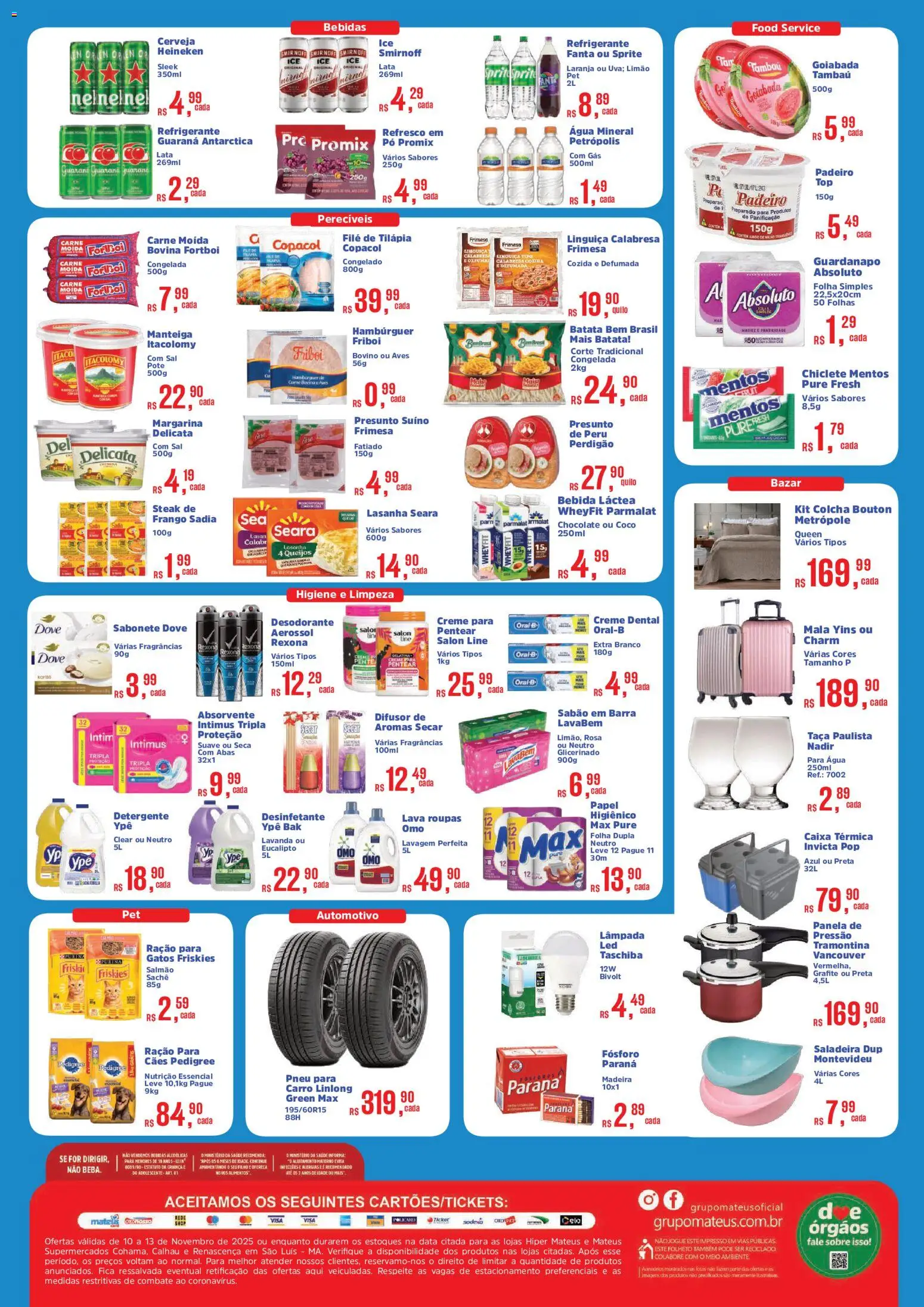 Mateus Folheto - válido de 10.11.2025 | Página: 2 | Produtos: Panela, Dove, Frango, Carne moída