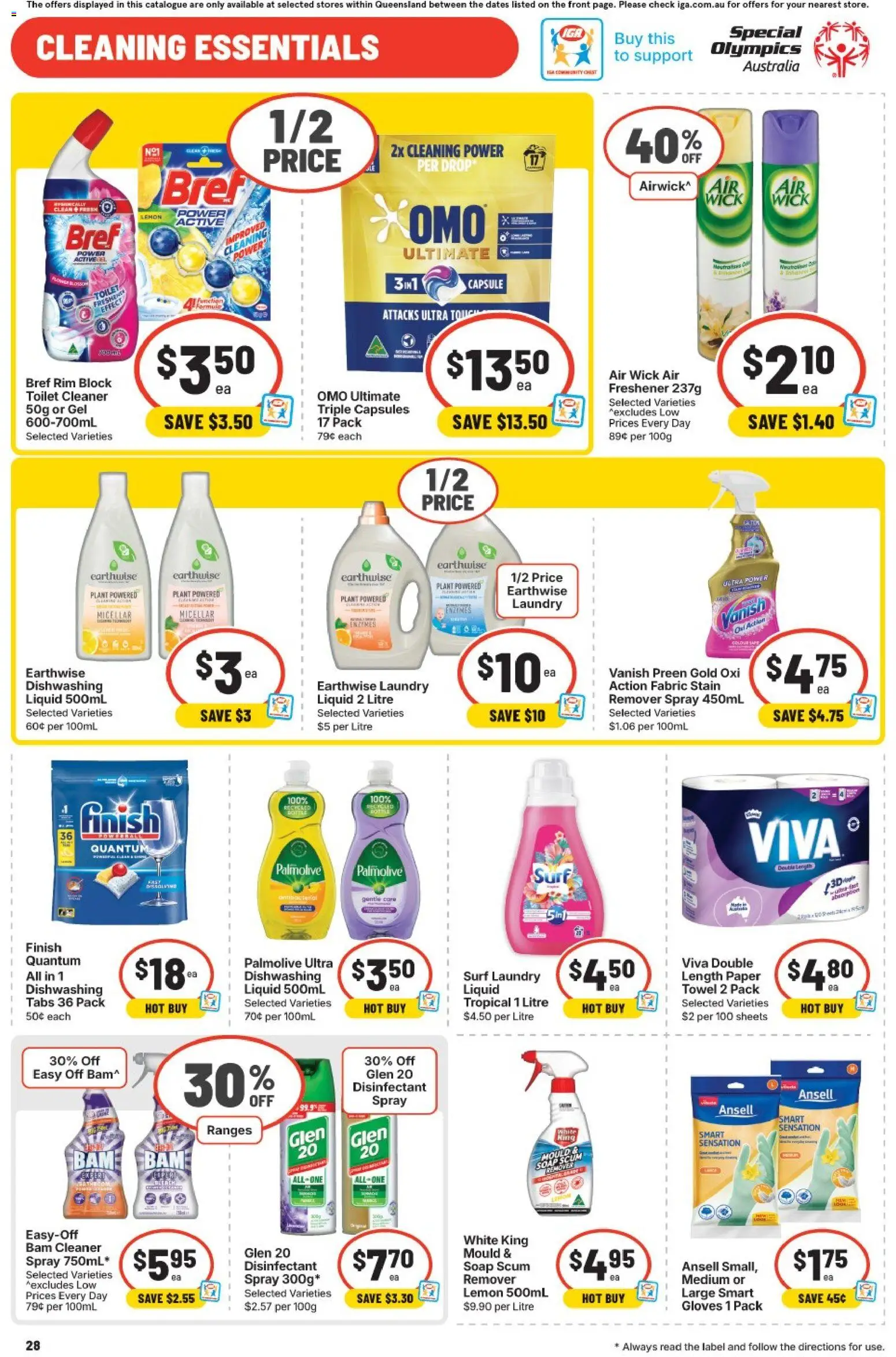 IGA catalogue - valid from 29.04.2026 | Page: 28 | Products: Toilet, Soap, Laundry, Bathroom