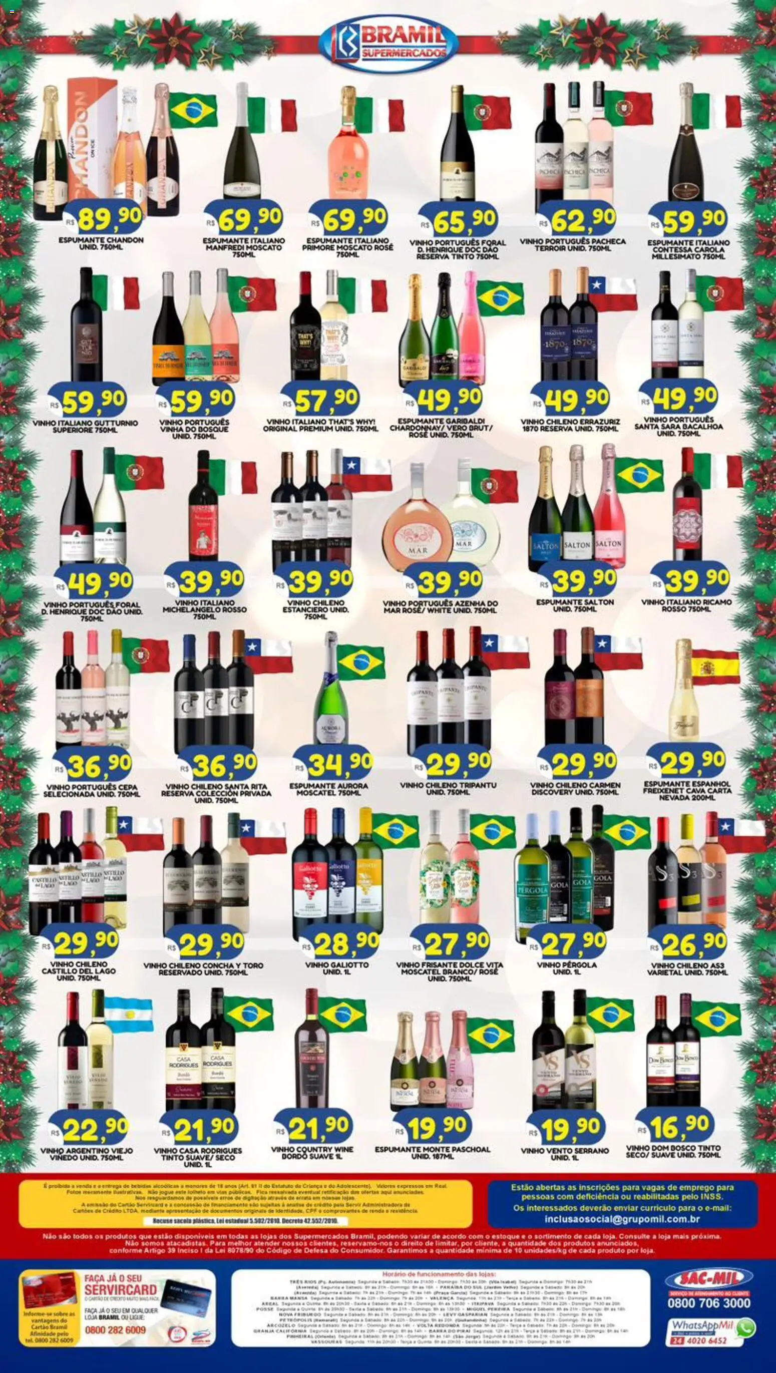 Bramil Supermercados Folheto - válido de 08.12.2025 | Página: 2 | Produtos: Espumante, Faca, Vinho