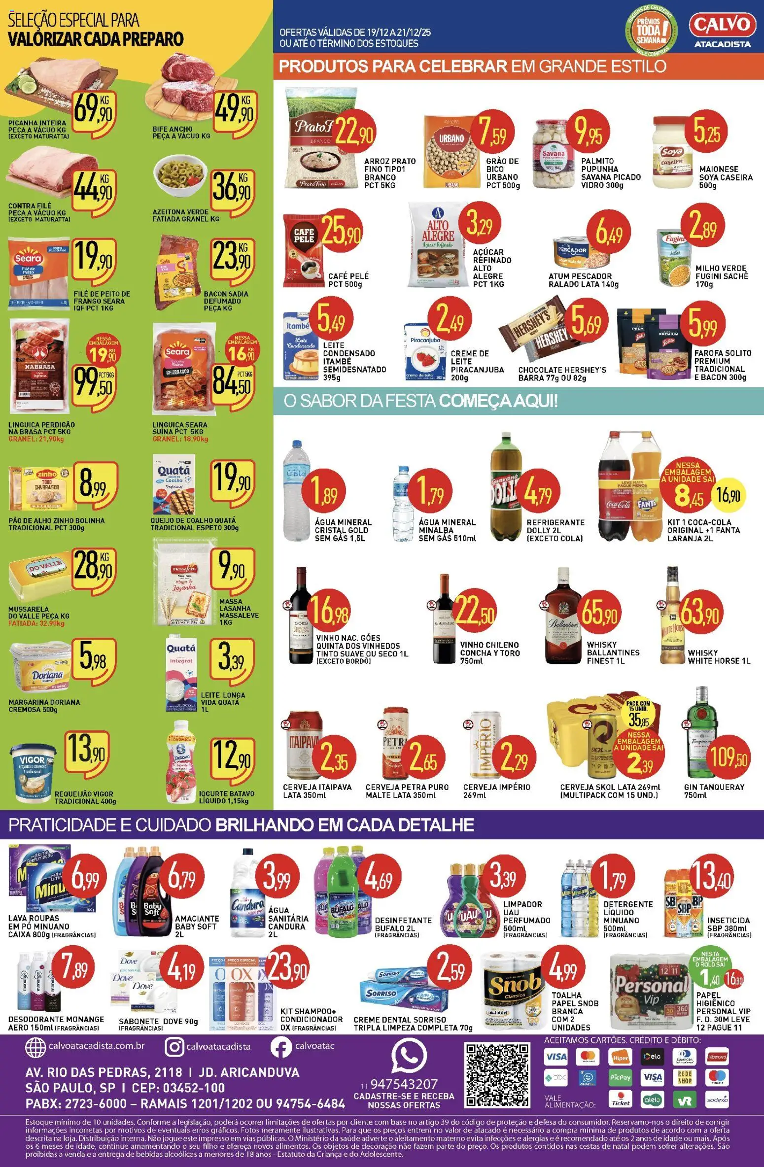 Calvo Atacadista Folheto - válido de 19.12.2025 | Página: 2 | Produtos: Desodorante, Detergente, Leite, Açúcar