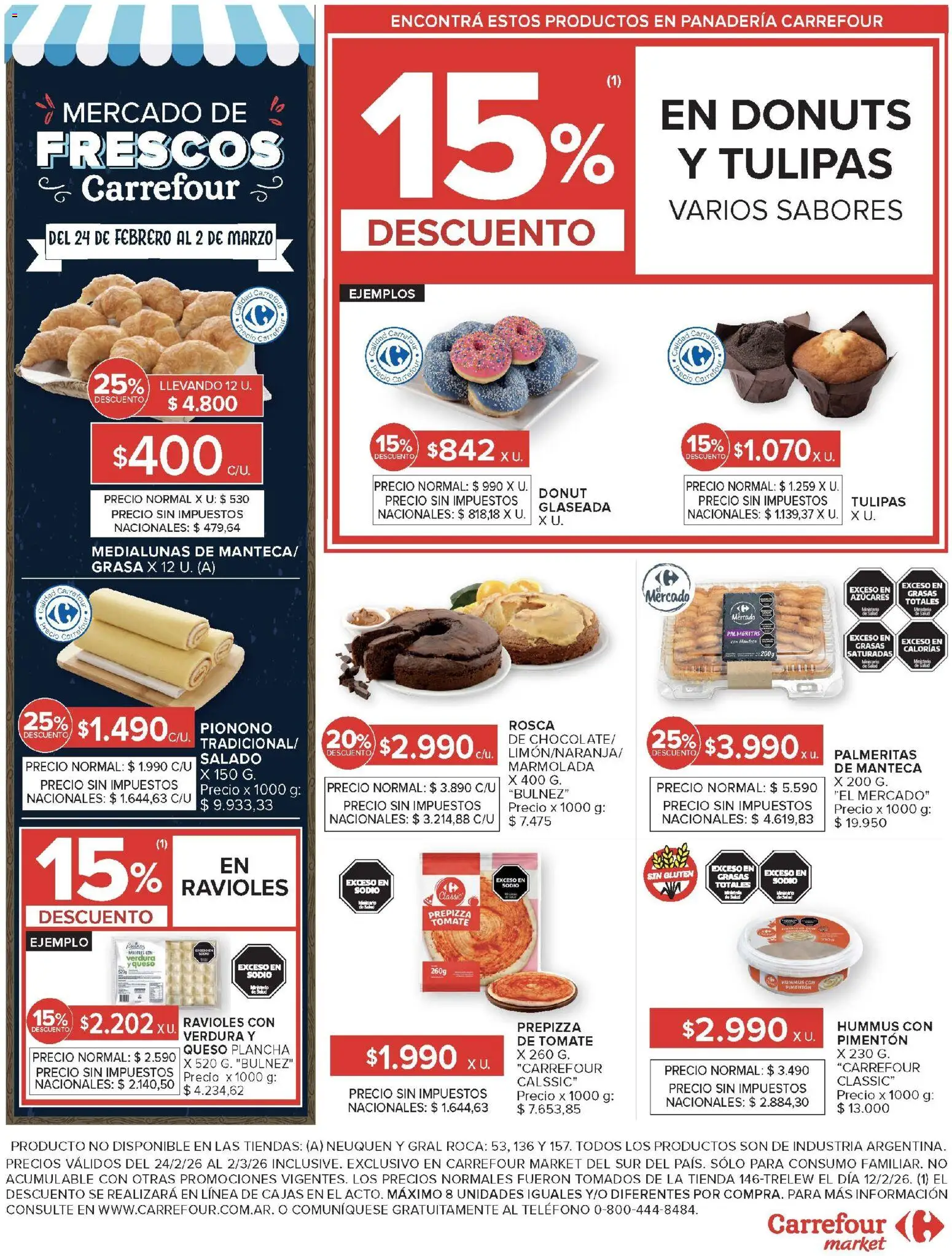 Carrefour Market catálogo │ válido desde el 24.02.2026 | Página: 16 | Productos: Teléfono, Pimentón, Plancha, Ravioles