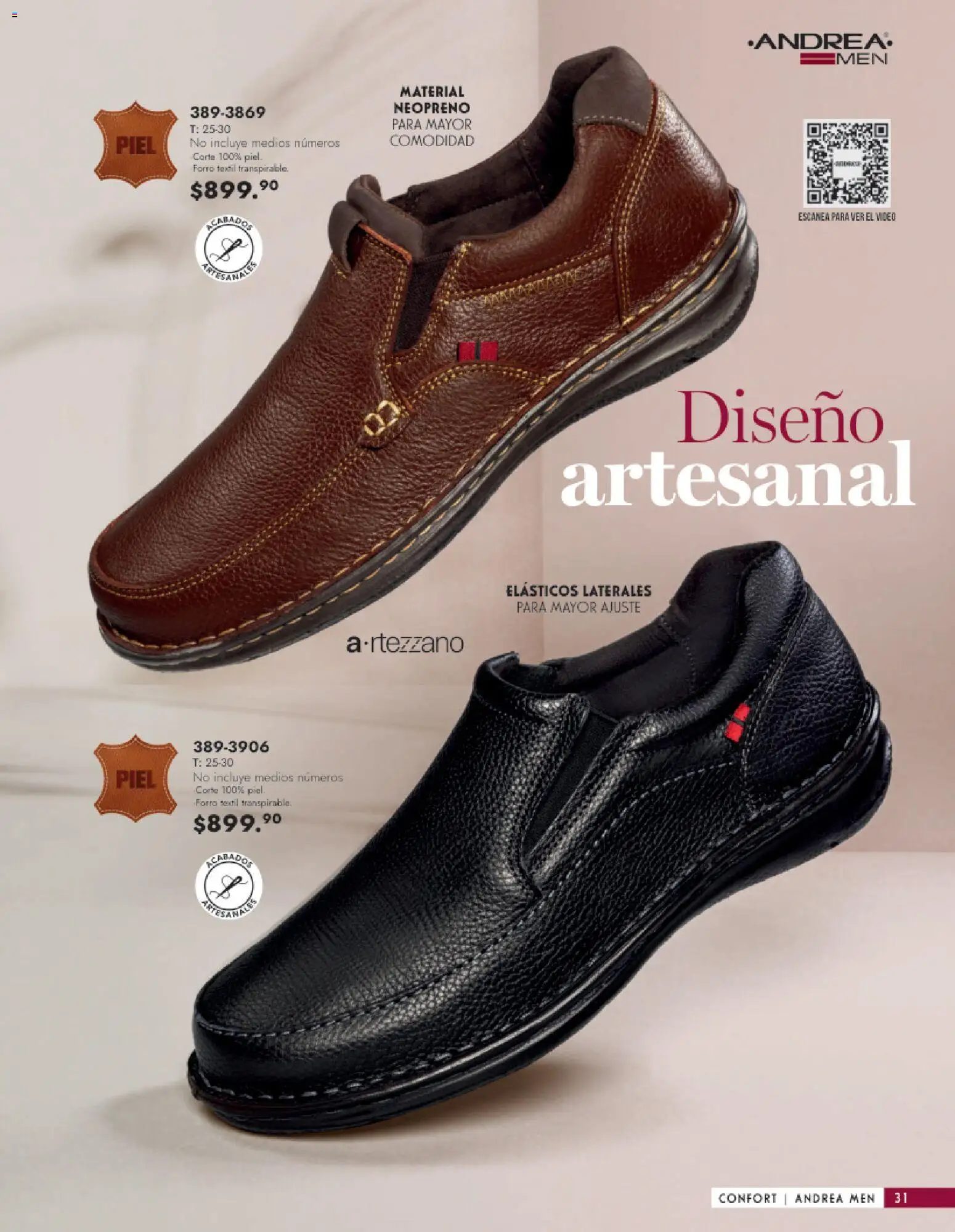 Nuevas ofertas de Andrea válidas en toda la República Mexicana desde el 25.01.2026. ¡Encuentra las mejores ofertas en Andrea catálogo Calzado Caballero! | Página: 31 | Productos: Video