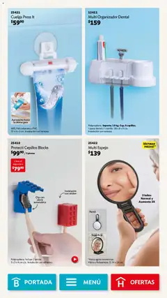 Vista previa de Betterware - Campaña 10 2025, nuevo folleto de la tienda, válido en México a partir del 29.09.2025 | Página: 85 | Productos: Pasta dental, Pasta, Organizador, Espejo