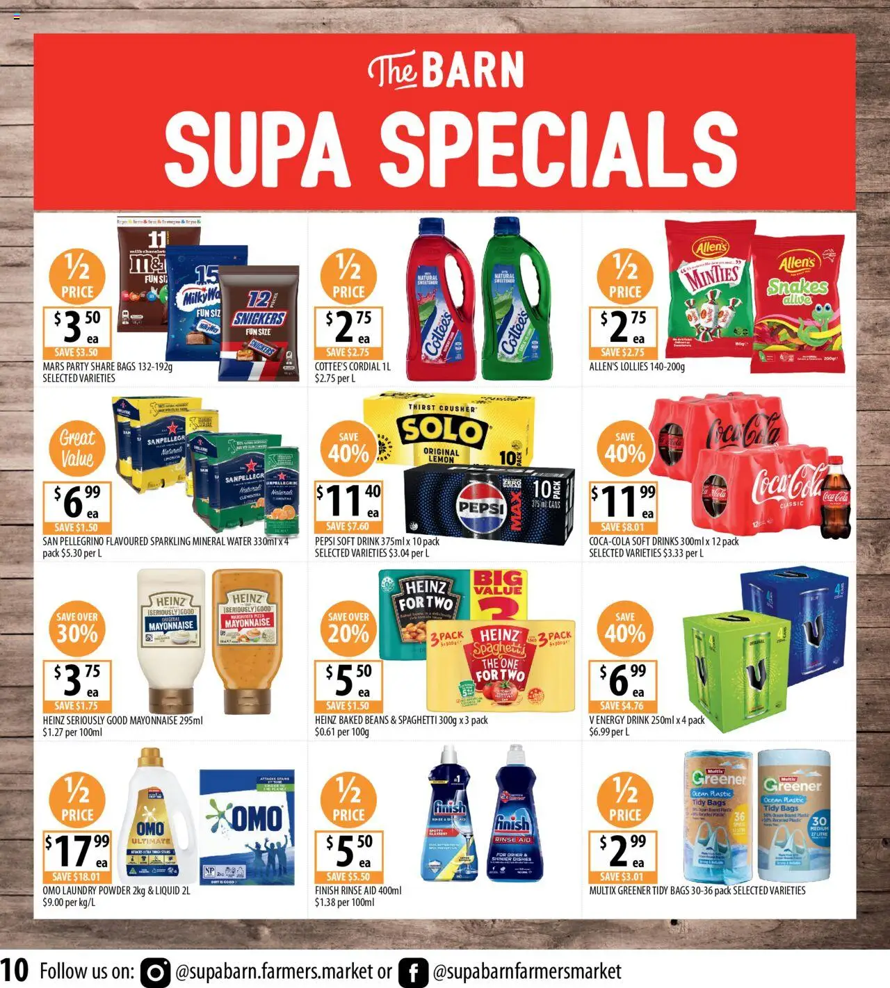 Supabarn catalogue - valid from 15.10.2025 | Page: 10 | Products: Pizza, Lollies, Pepsi, Soft drinks