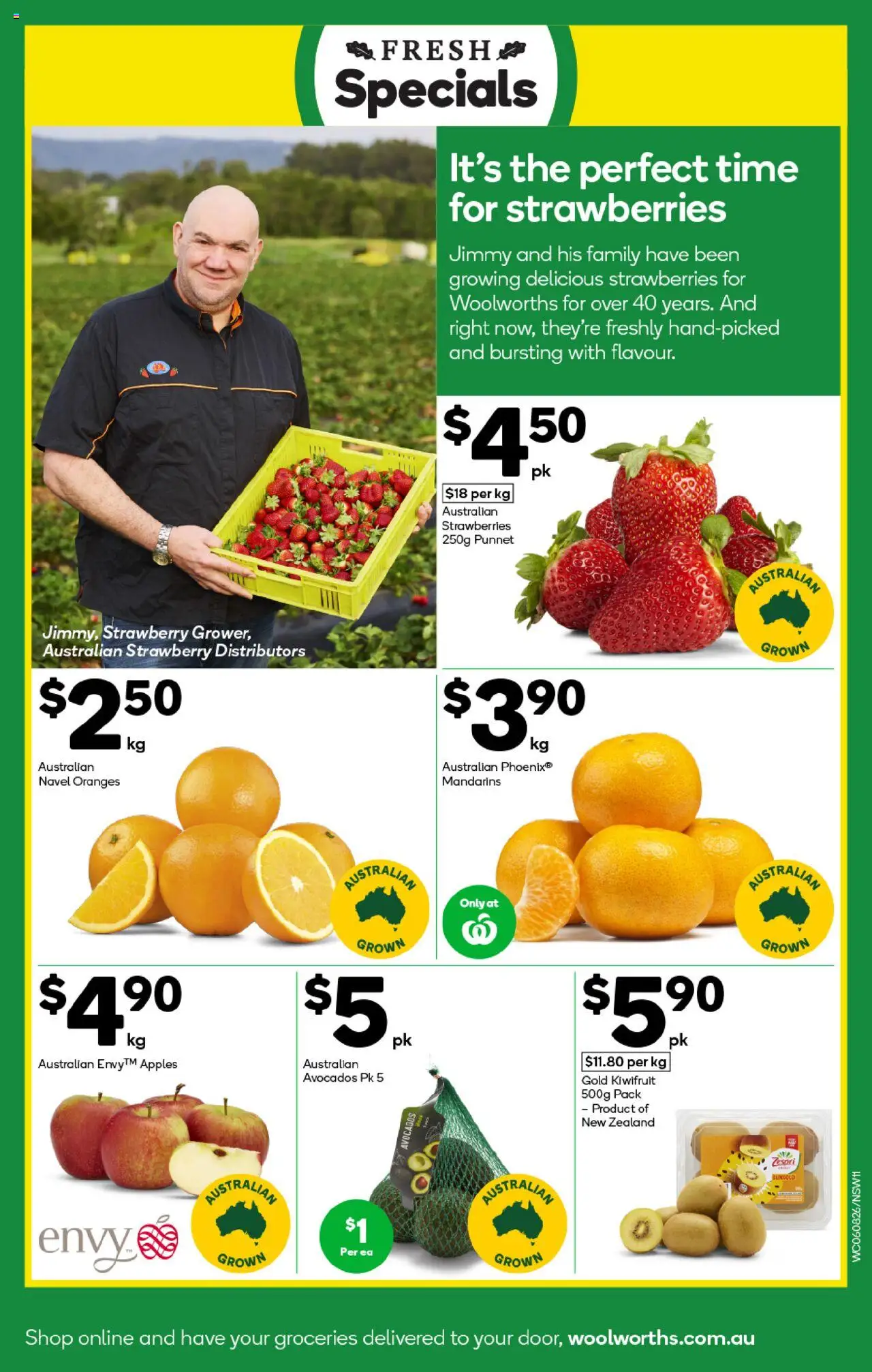 Woolworths catalogue - valid from 06.08.2025 | Page: 11 | Products: Apples, Oranges, Kiwifruit, Mandarins