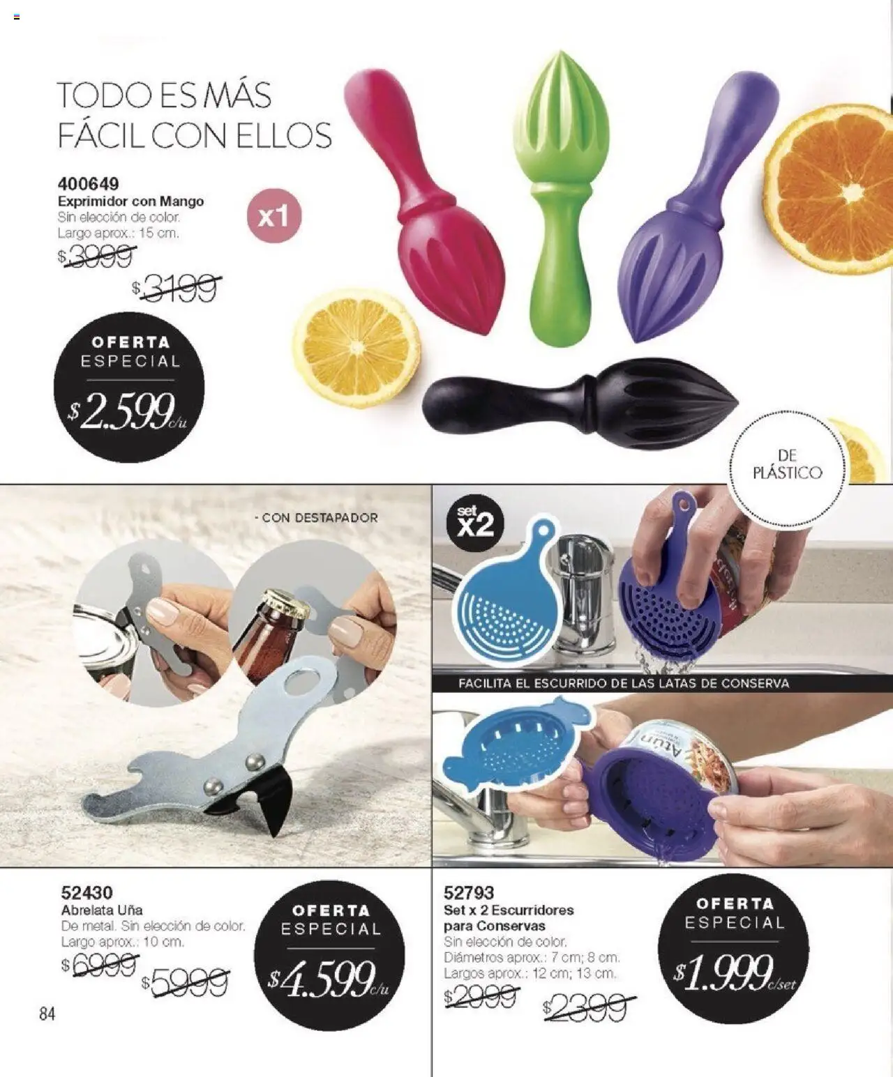 Violetta catálogo │ válido desde el 07.08.2025 | Página: 84 | Productos: Exprimidor, Atún, Mango, Destapador