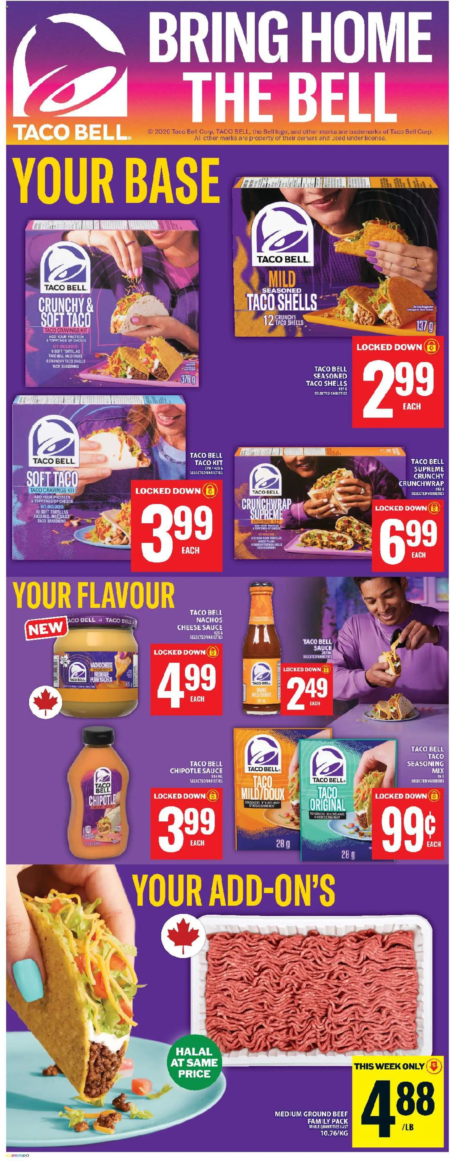 Food Basics flyer valid from 23.04.2026 | Page: 12 | Products: Beef, Cheese