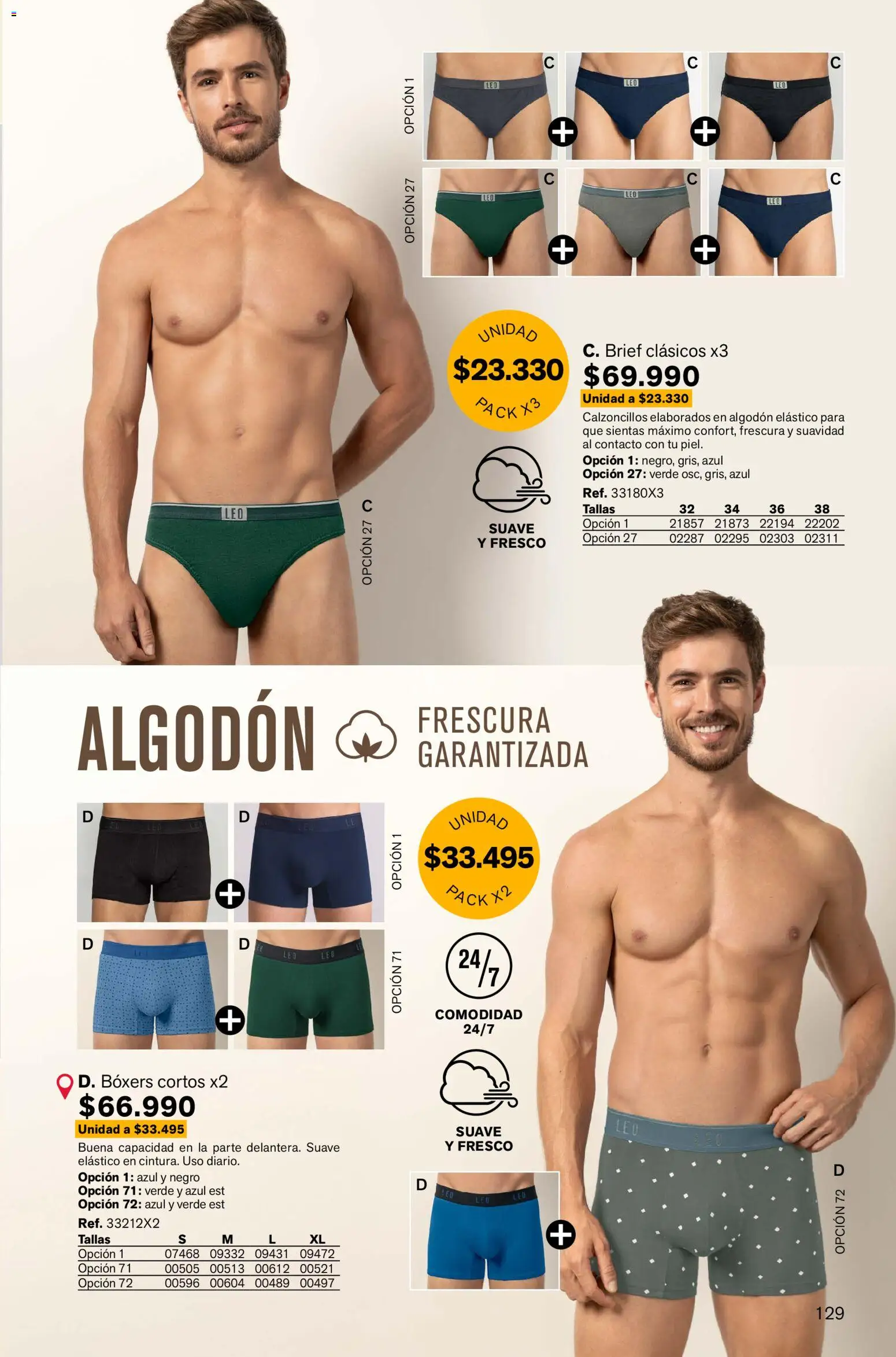 Leonisa revista - valida desde el 13.11.2025 | Página: 129 | Productos: Algodón, Boxers