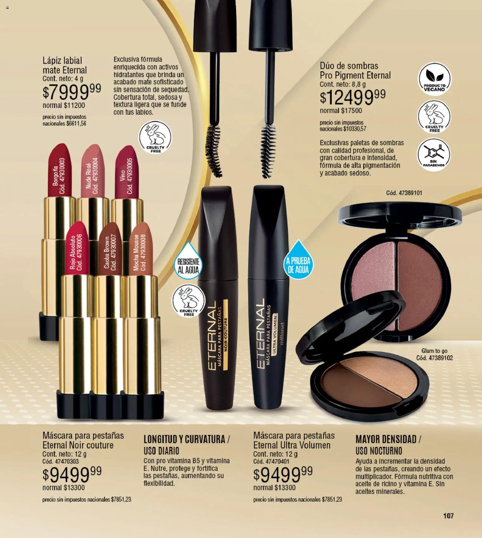 Millanel - Catálogo │ válido desde el 02.03.2026 | Página: 107 | Productos: Aceite, Máscara, Lápiz labial, Vino