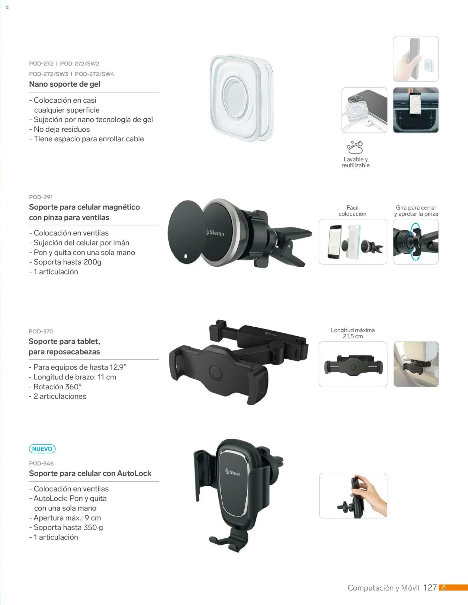 Nuevas ofertas de Steren válidas en toda la República Mexicana desde el 01.01.2026. ¡Encuentra las mejores ofertas en Steren catálogo! | Página: 139 | Productos: Imán, Movil, Cable, Pinza