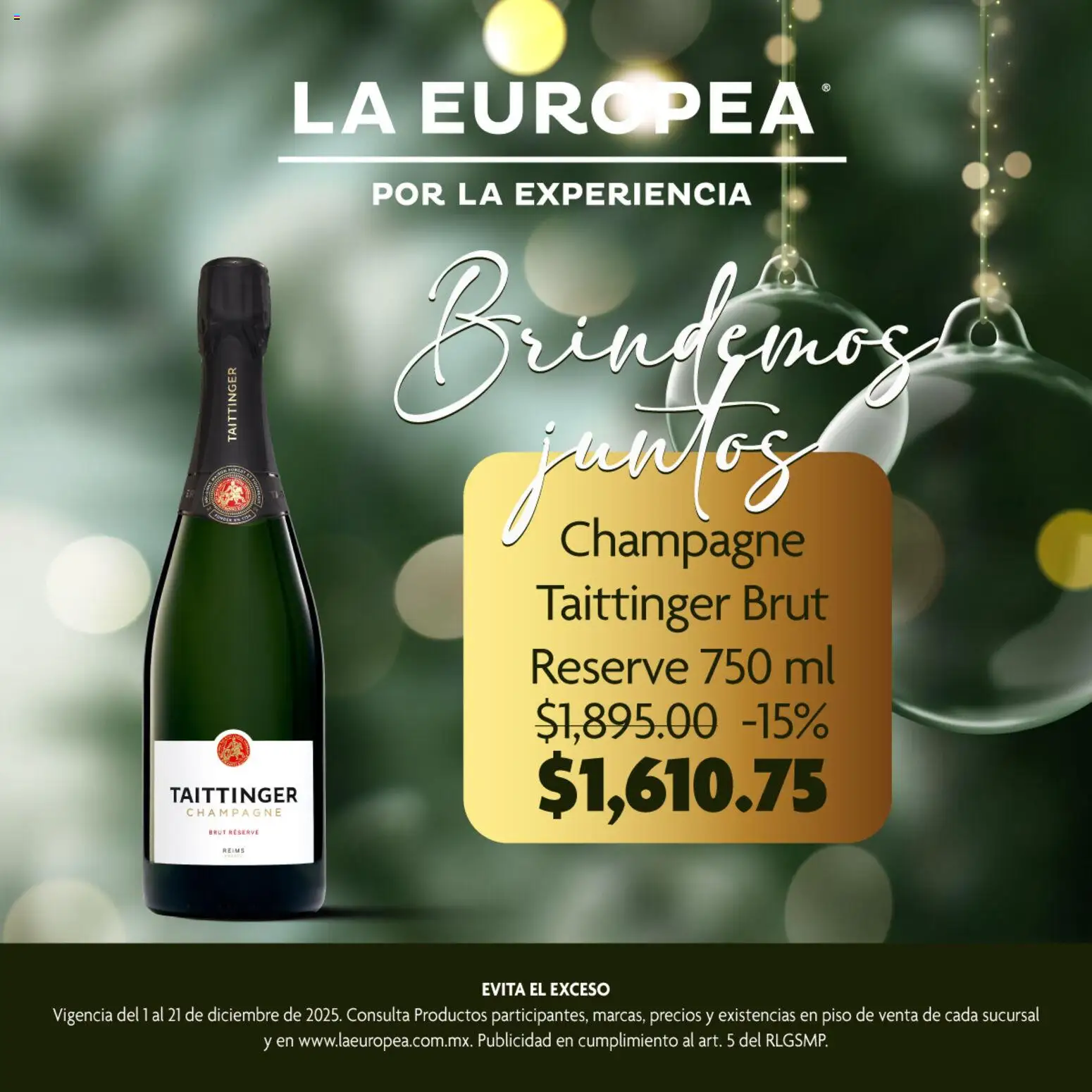 Nuevas ofertas de La Europea válidas en toda la República Mexicana desde el 01.12.2025. ¡Encuentra las mejores ofertas en La Europea catálogo Champagne! | Página: 2 | Productos: Champagne