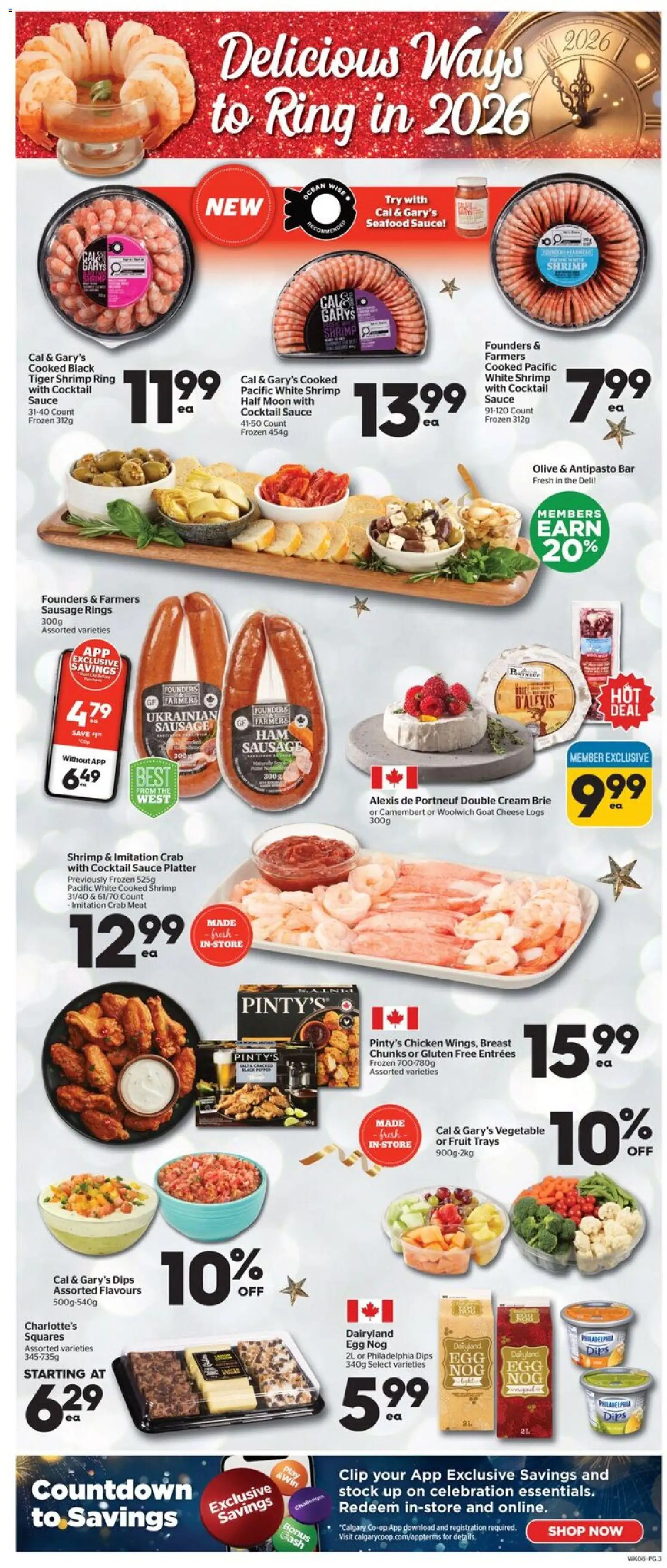 Calgary Co-op flyer valid from 27.12.2025 | Page: 3 | Products: Cream, Cheese, Chicken