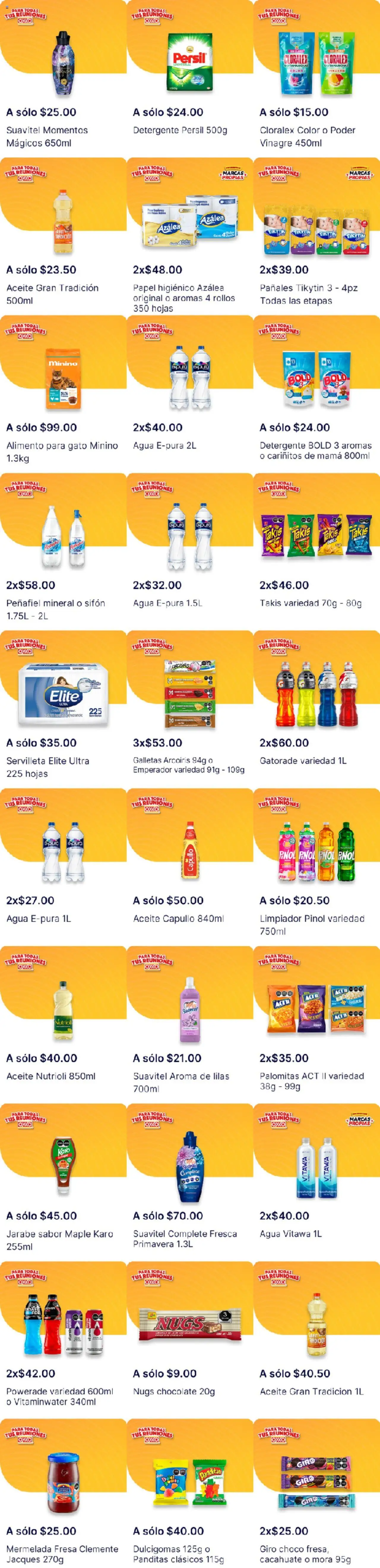 Nuevas ofertas de OXXO válidas en toda la República Mexicana desde el 18.09.2025. ¡Encuentra las mejores ofertas en OXXO - Folleto! | Página: 3 | Productos: Quitamanchas, Detergente, Agua, Chocolate