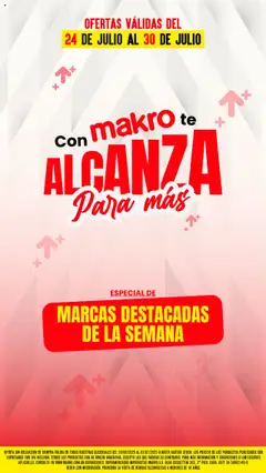 Vista previa Makro ofertas Especiales válido desde el 24.07.2025