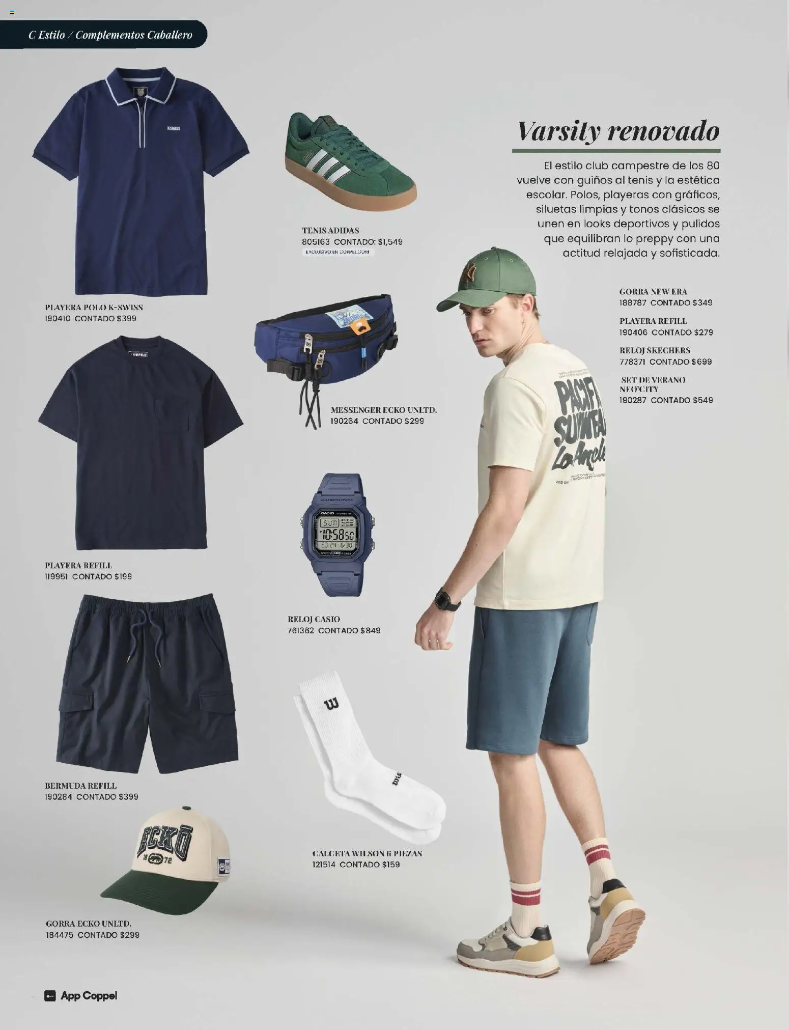 Nuevas ofertas de Coppel válidas en toda la República Mexicana desde el 01.03.2026. ¡Encuentra las mejores ofertas en Coppel catálogo ! | Página: 52 | Productos: Tenis, Gorra, Playera, Reloj