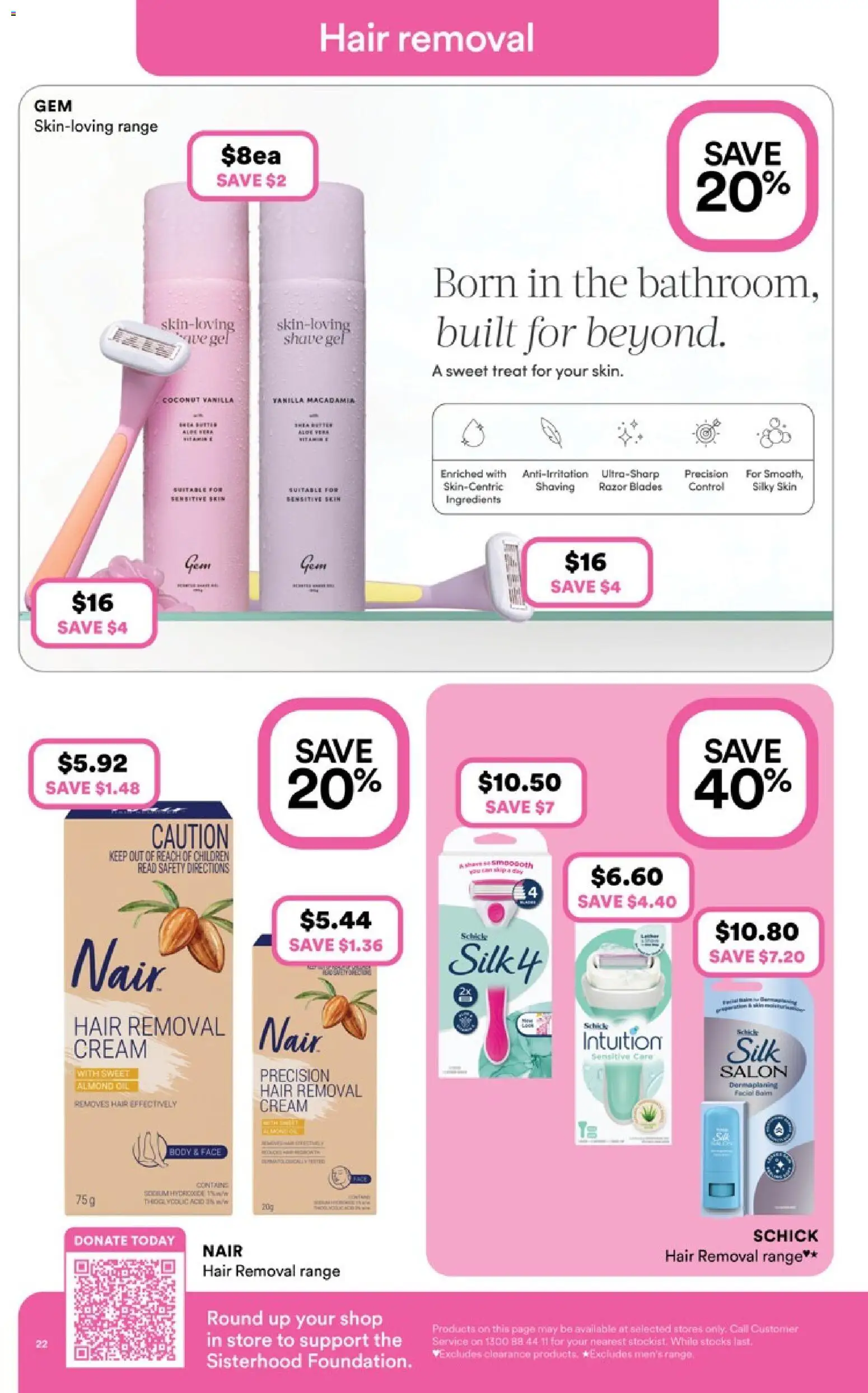 Priceline Pharmacy catalogue - valid from 05.03.2026 | Page: 22 | Products: Cream, Razor, Hair removal, Vitamin
