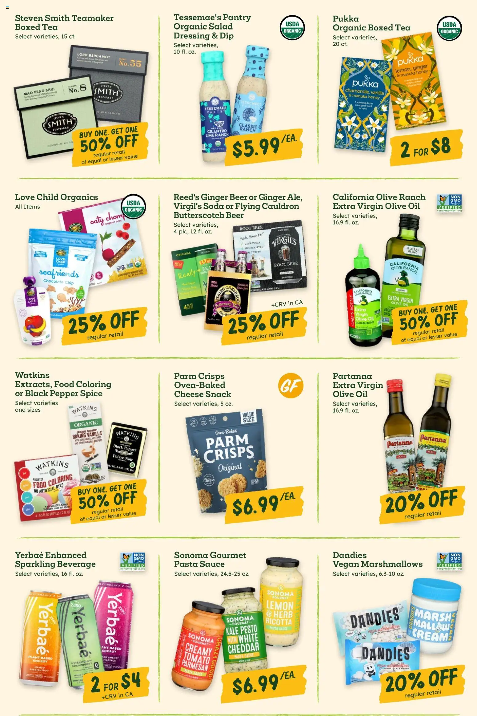 Sprouts Monthly Ad - valid from 29.10.2025 | Page: 16 | Products: Ginger, Pasta, Salad, Chocolate Chip