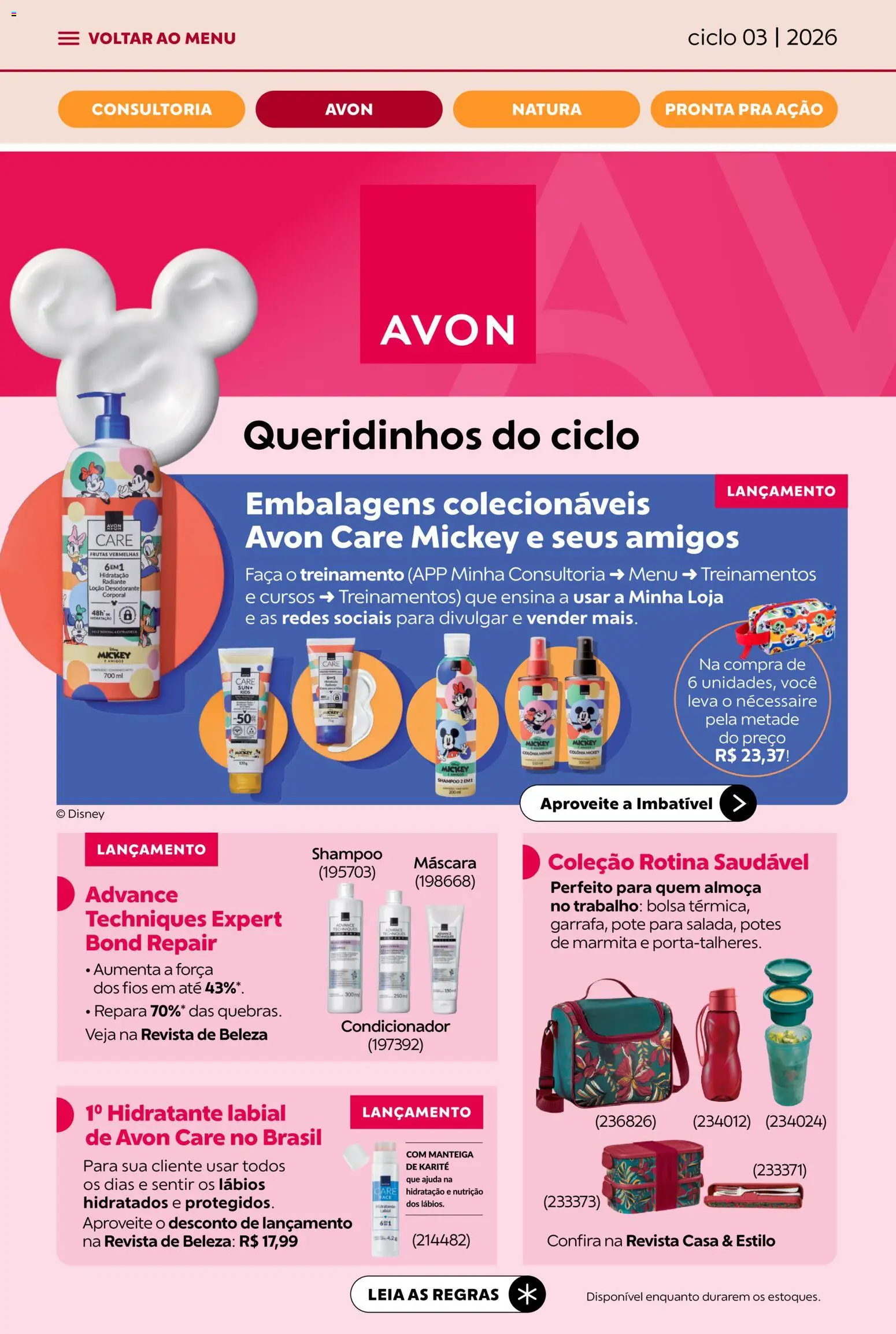 Avon Folheto - válido de 15.01.2026 | Página: 7 | Produtos: Condicionador, Necessaire, Manteiga, Bolsa