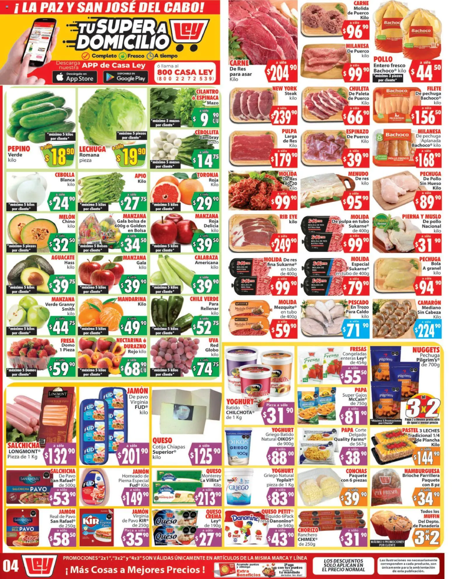 Nuevas ofertas de Casa Ley válidas en toda la República Mexicana desde el 31.01.2026. ¡Encuentra las mejores ofertas en Casa Ley folleto Autoservicio! | Página: 2 | Productos: Bolsa, Queso, Pastel, Panadería