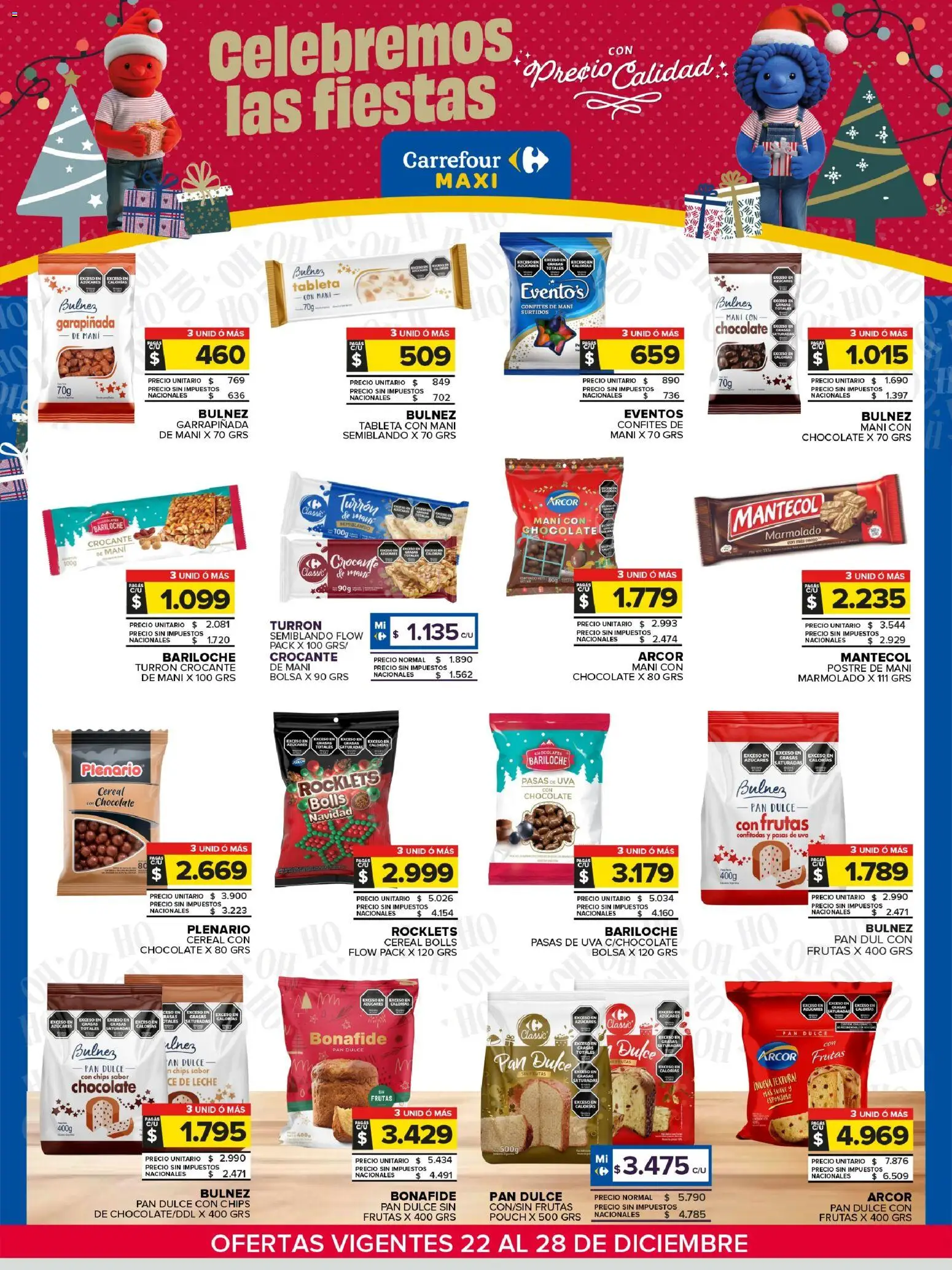 Carrefour Maxi catálogo │ válido desde el 22.12.2025 | Página: 2 | Productos: Pasas de uva, Mani, Pan, Chocolate