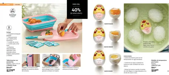 Nuevas ofertas de AVON válidas en toda la República Mexicana desde el 11.07.2025. ¡Encuentra las mejores ofertas en AVON casa & Estilo 11 2025! | Página: 33 | Productos: Agua, Huevos, Cocina, Cuchillo